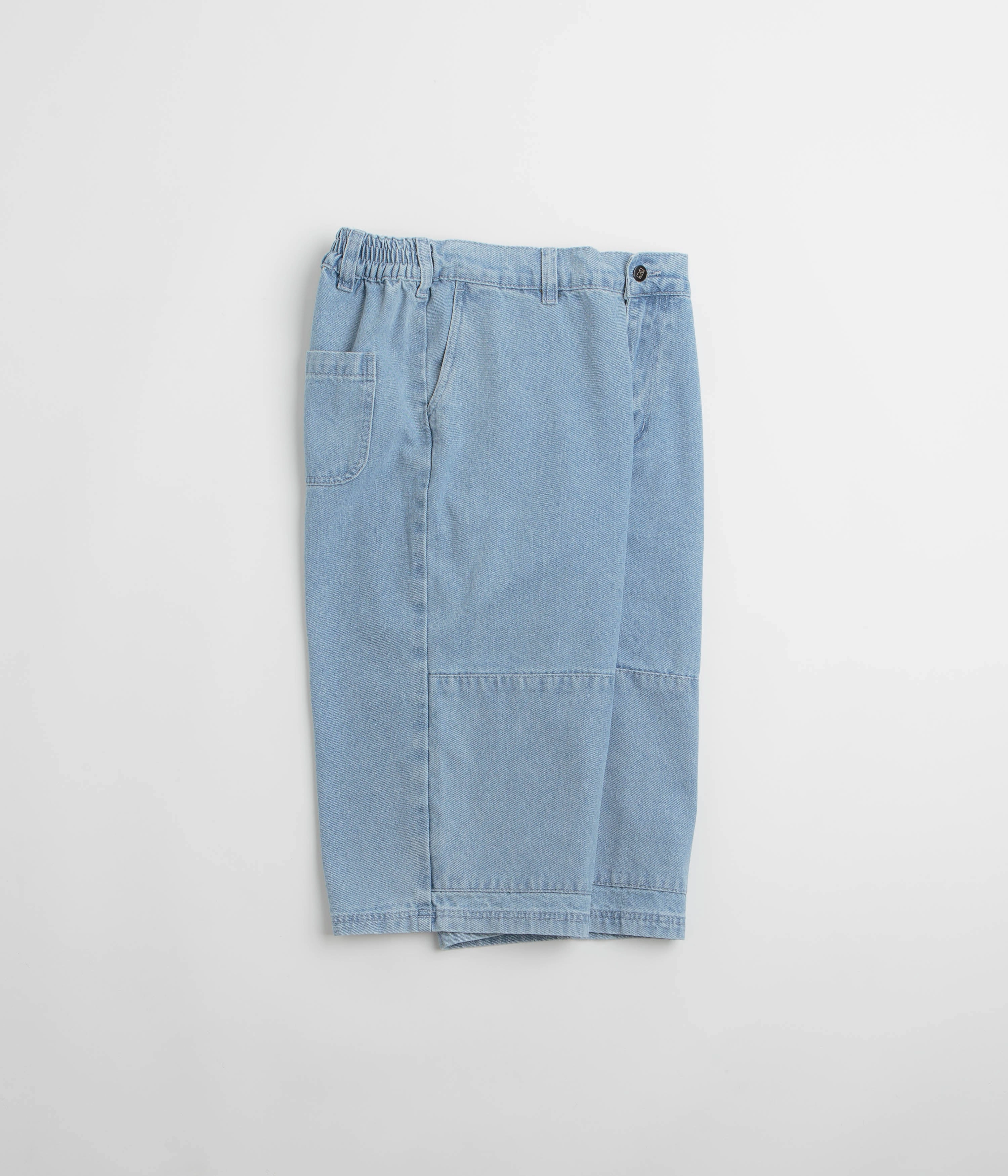 High Elasticity Blend Poetic Collective Sculptor Shorts - Light Denim