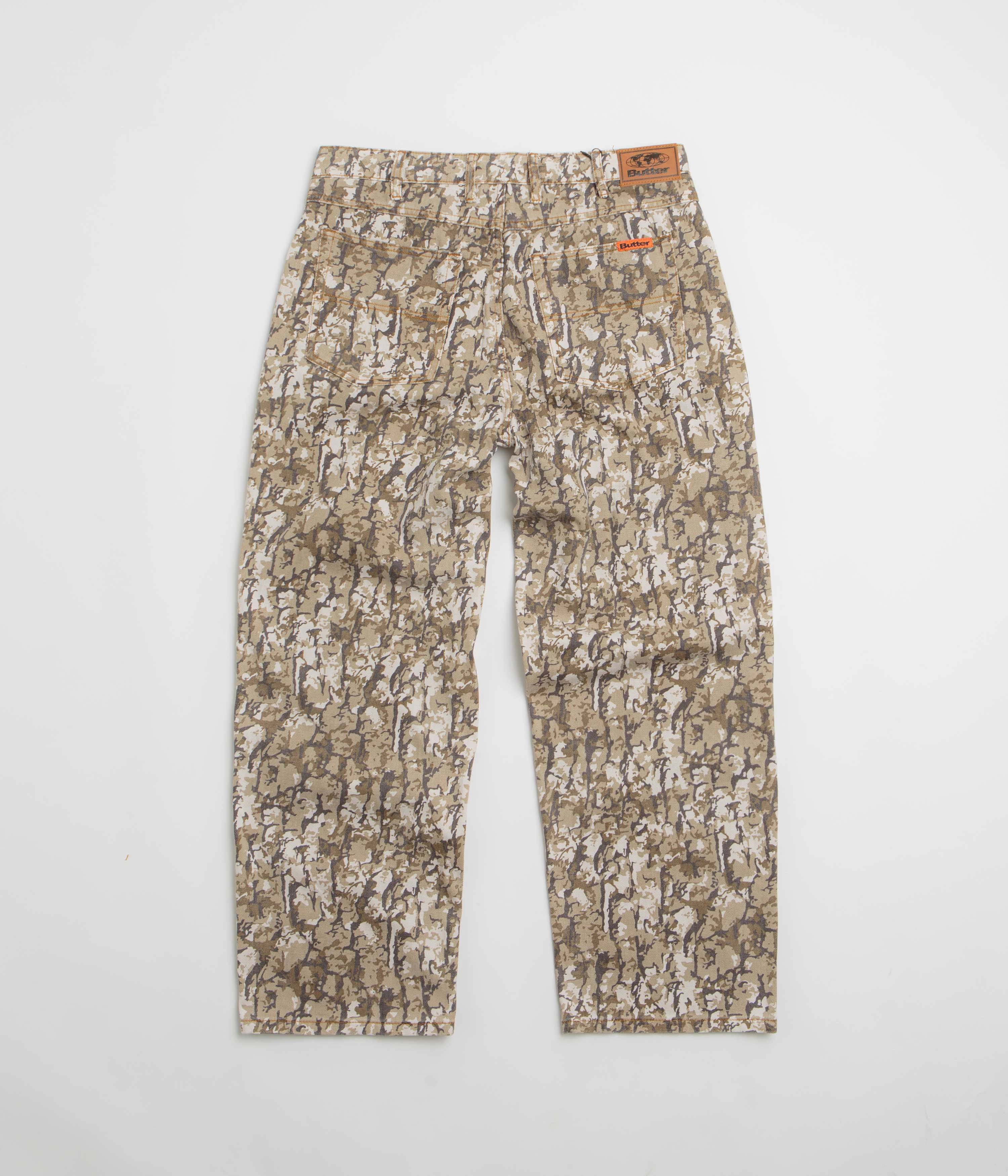 Butter Goods Bark Camo Jeans - Tan SeamlessPocketDesign