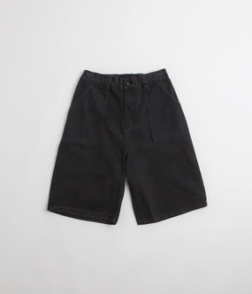 Poetic Collective Denim Painter Shorts - Black NonIrritatingTags