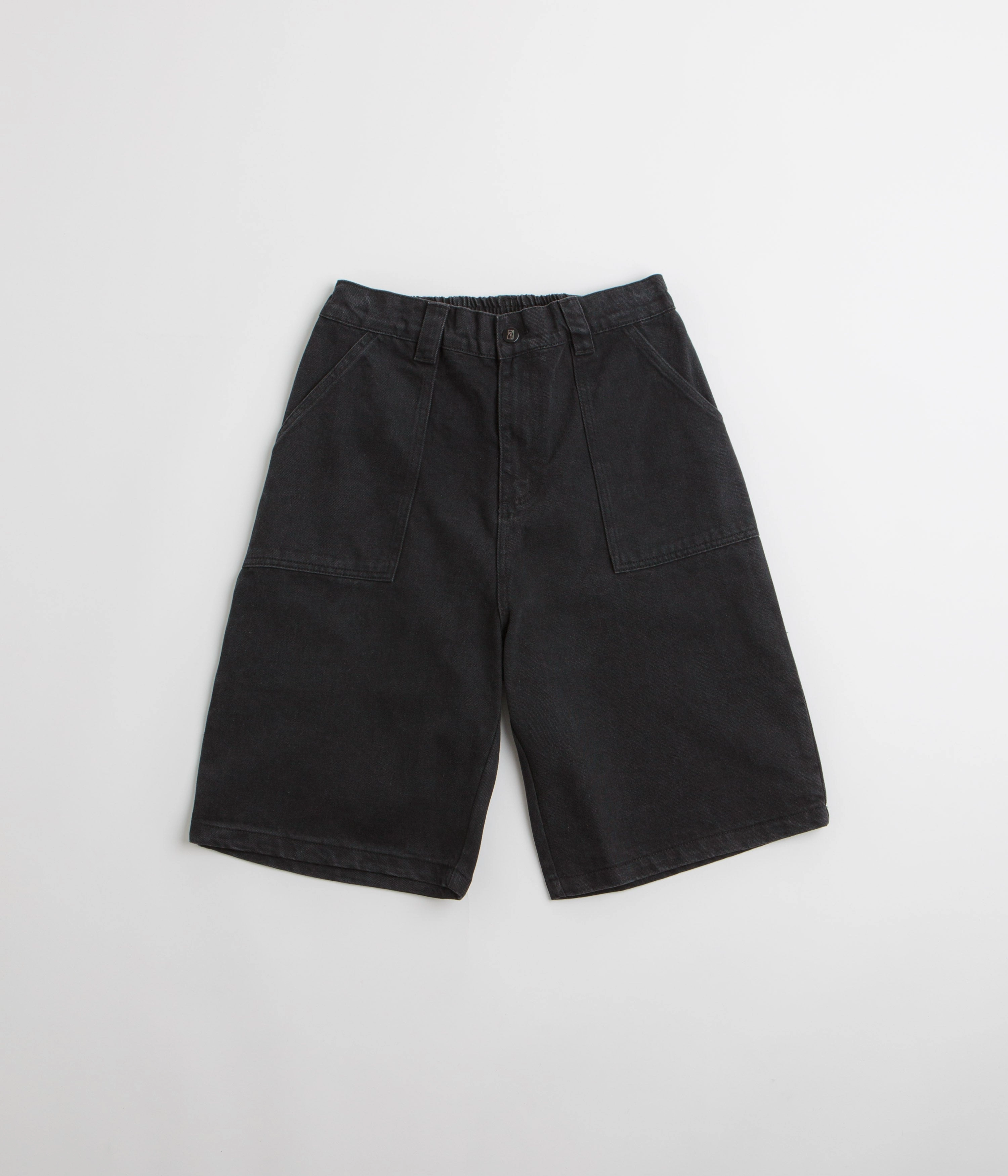 Poetic Collective Denim Painter Shorts - Black NonIrritatingTags