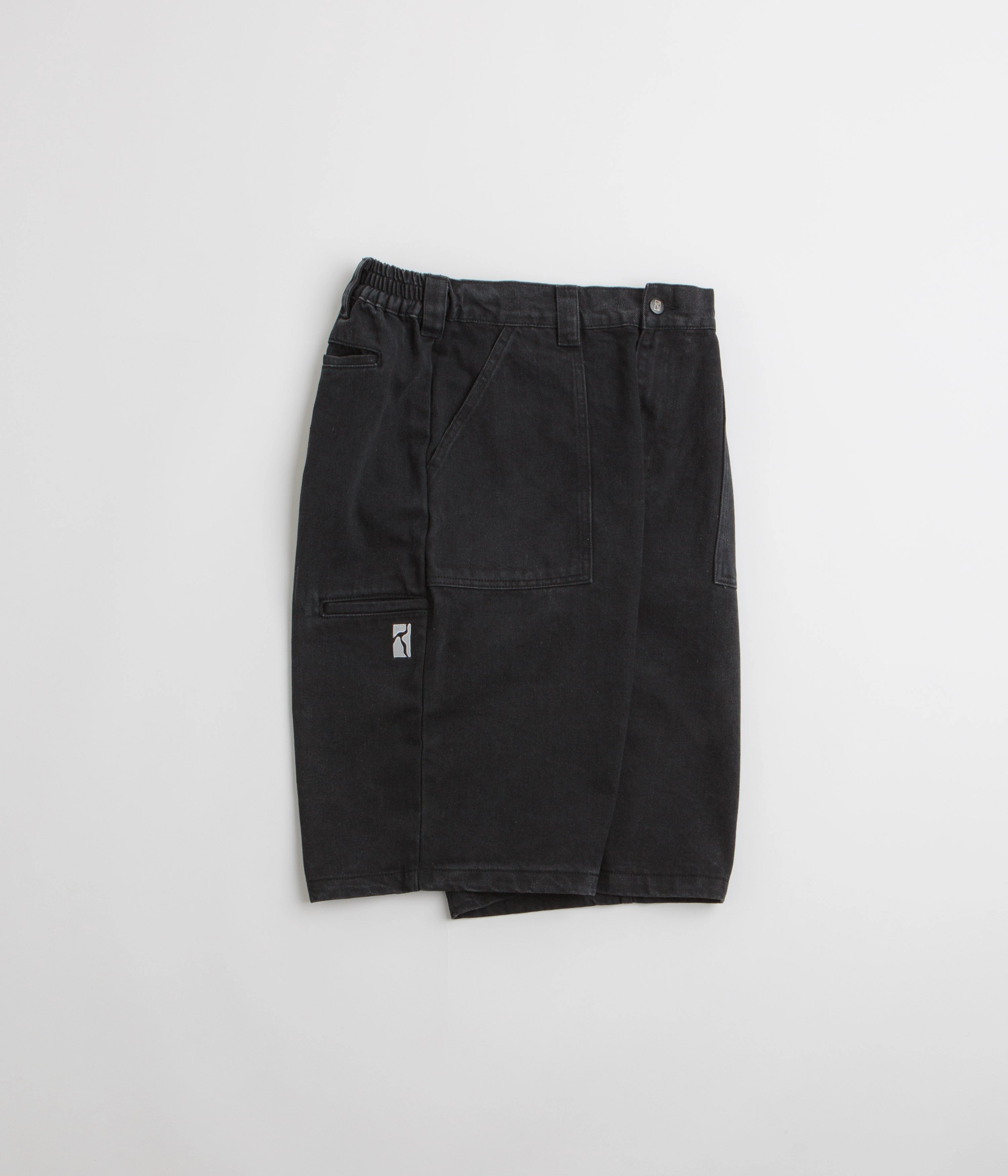 holiday apparel Athletic Cut Poetic Collective Denim Painter Shorts - Black