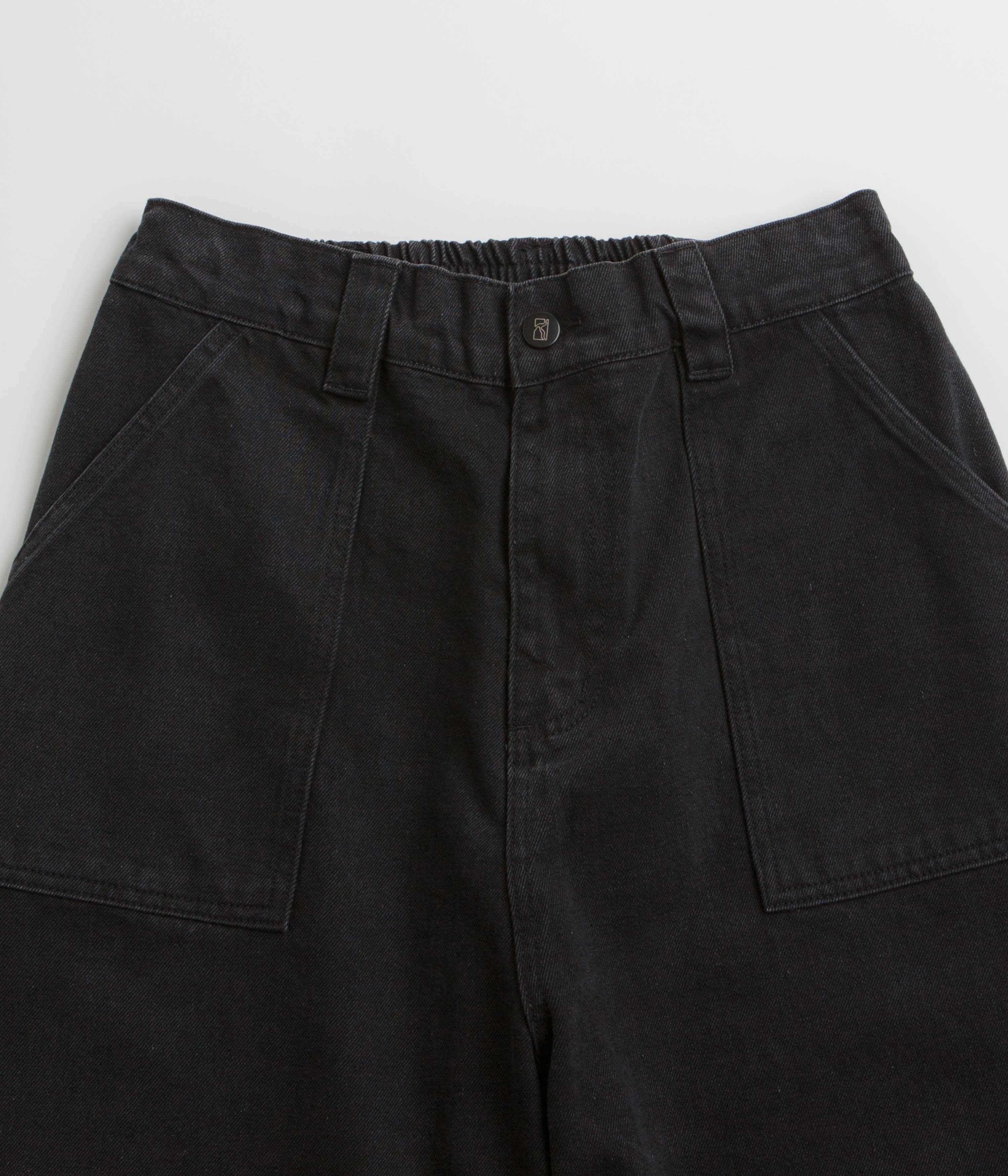 Limited Edition Poetic Collective Denim Painter Shorts - Black