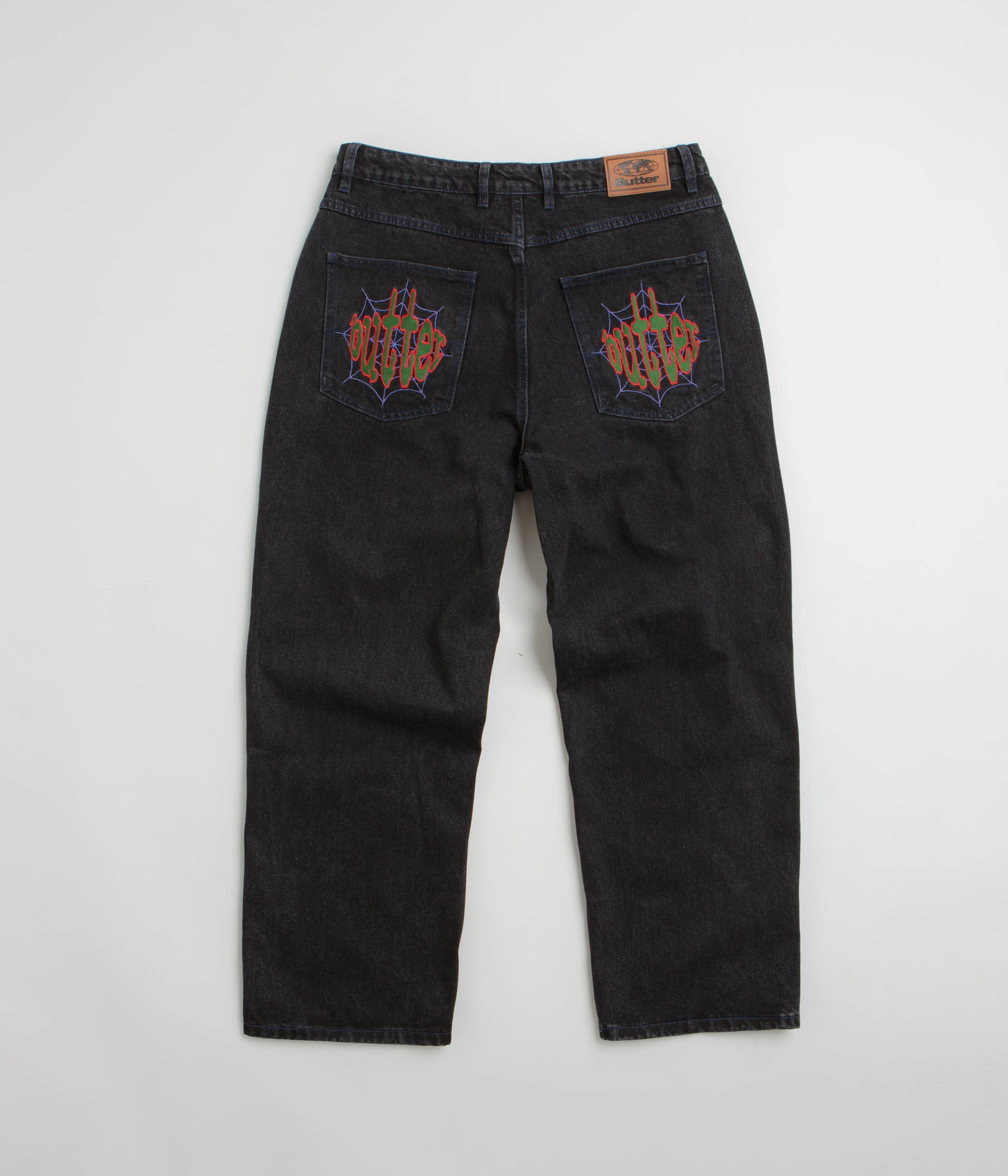 Zero Waste Manufacturing Butter Goods Spider Jeans - Washed Black