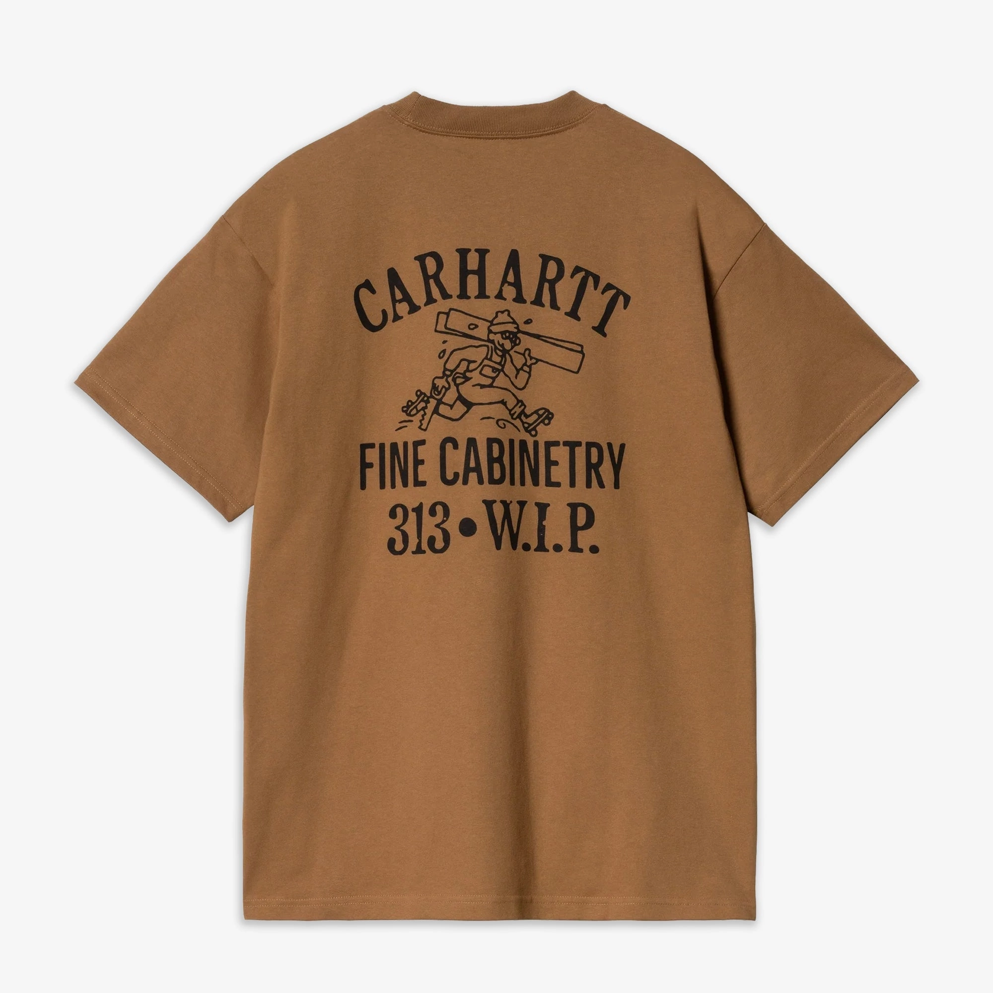 AntiPilling Finish Carhartt | S/S CABINETRY T-SHIRT { BROWN