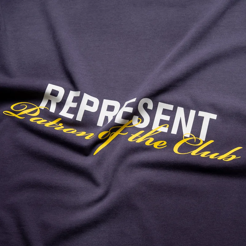 anniversary short size Represent Patron Of The Club Tee - Plum