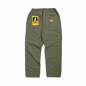 RipstopFabric Cozy Stretch Service Works Canvas Chef Pant - Olive
