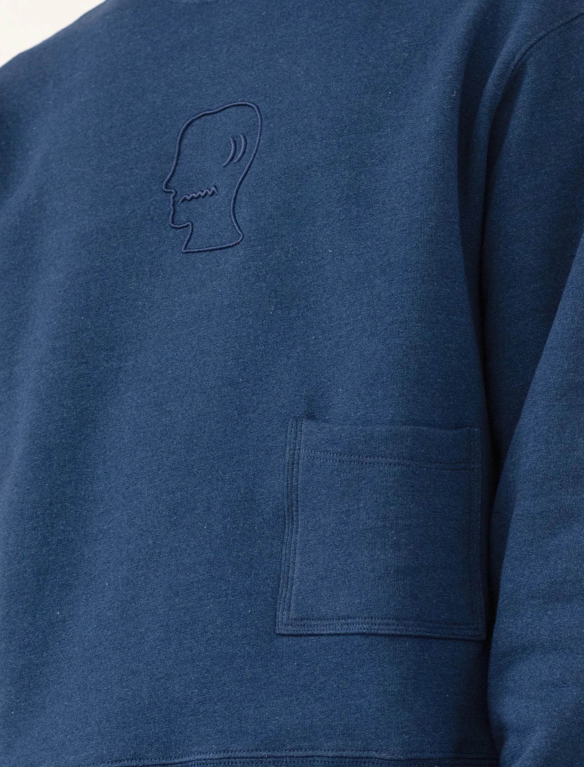 MultiDirectionalStretch Mockneck Sweatshirt (Indigo)