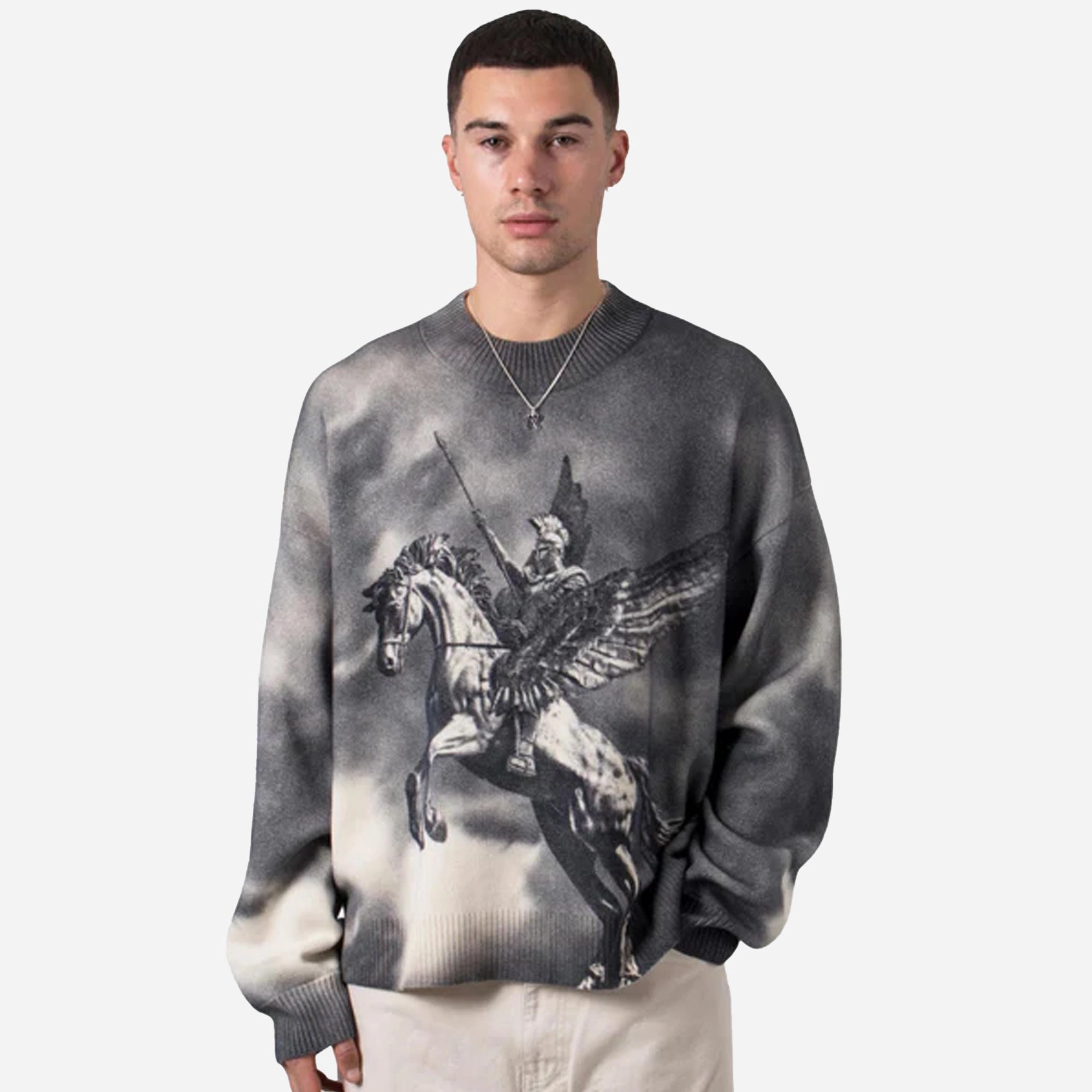 Represent | BELLEROPHON KNIT JUMPER { GREY HypoallergenicFabric