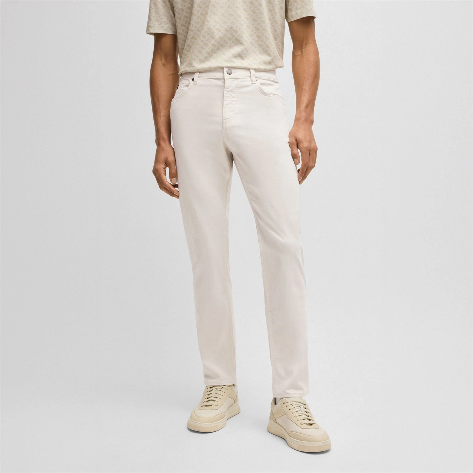 Maine Trousers Open White Four Way Stretch WaterRepellent