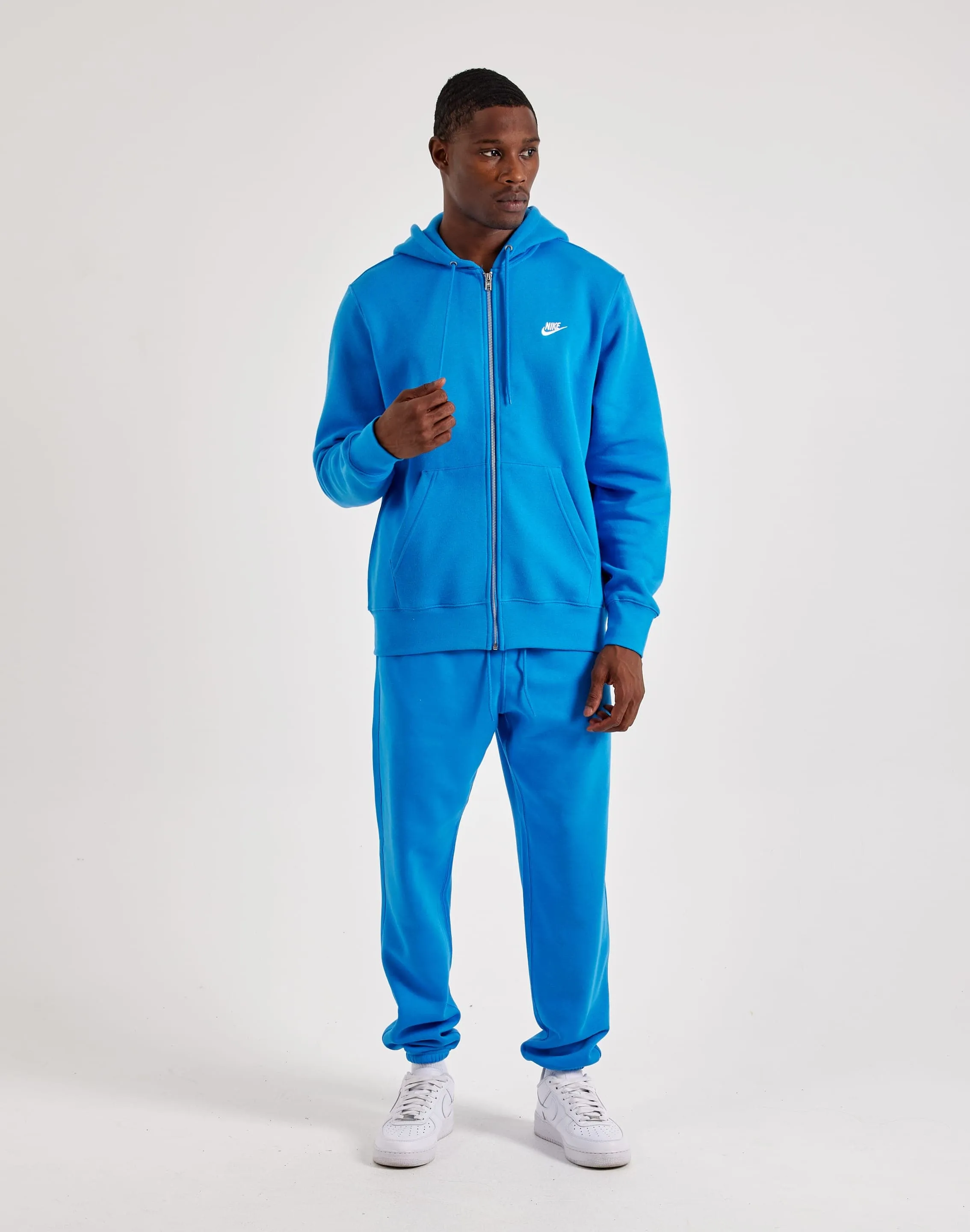 Nike Club Fleece Full-Zip Hoodie Vacation Mood AbrasionResistant Fabric