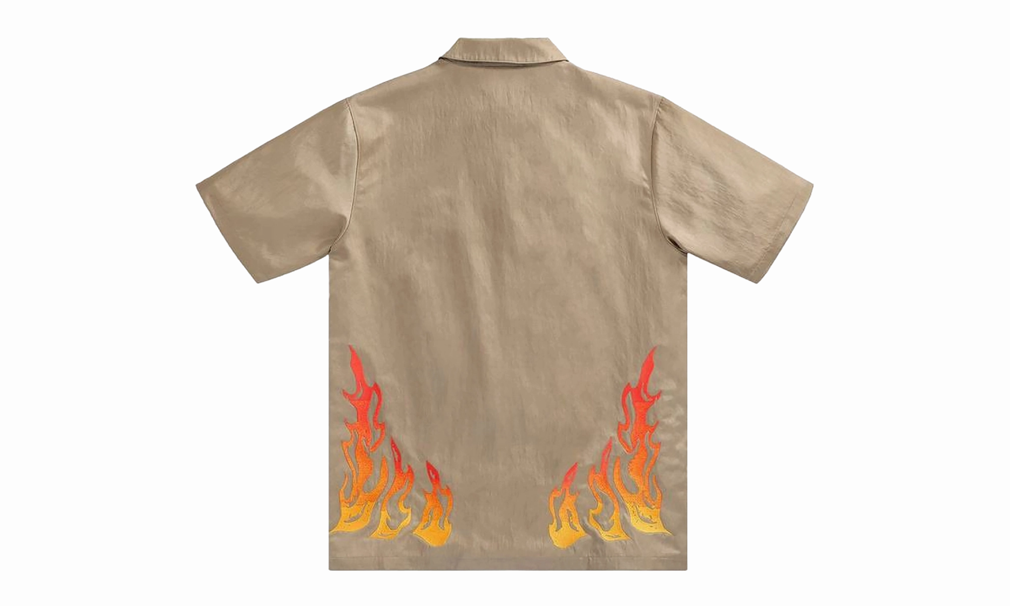 NonIrritating Seams SeamlessFit CACTUS JACK BUTTON DOWN SHIRT "Beige"