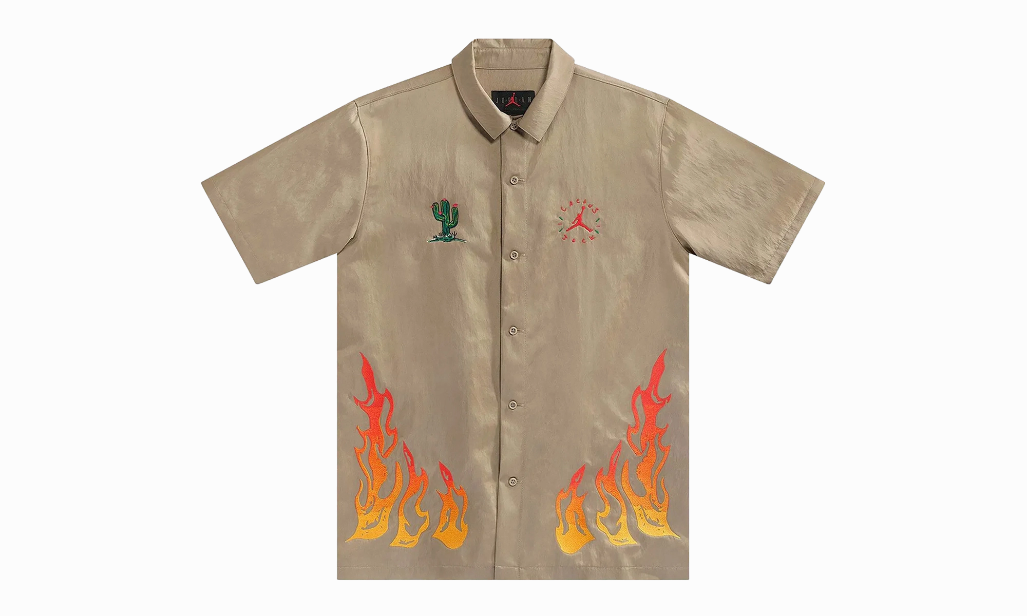 DoubleStitchReinforcement Low Care CACTUS JACK BUTTON DOWN SHIRT "Beige"