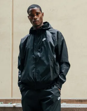 Pure Linen Blend SheerLayeredPanels Nike Windrunner Hooded Jacket