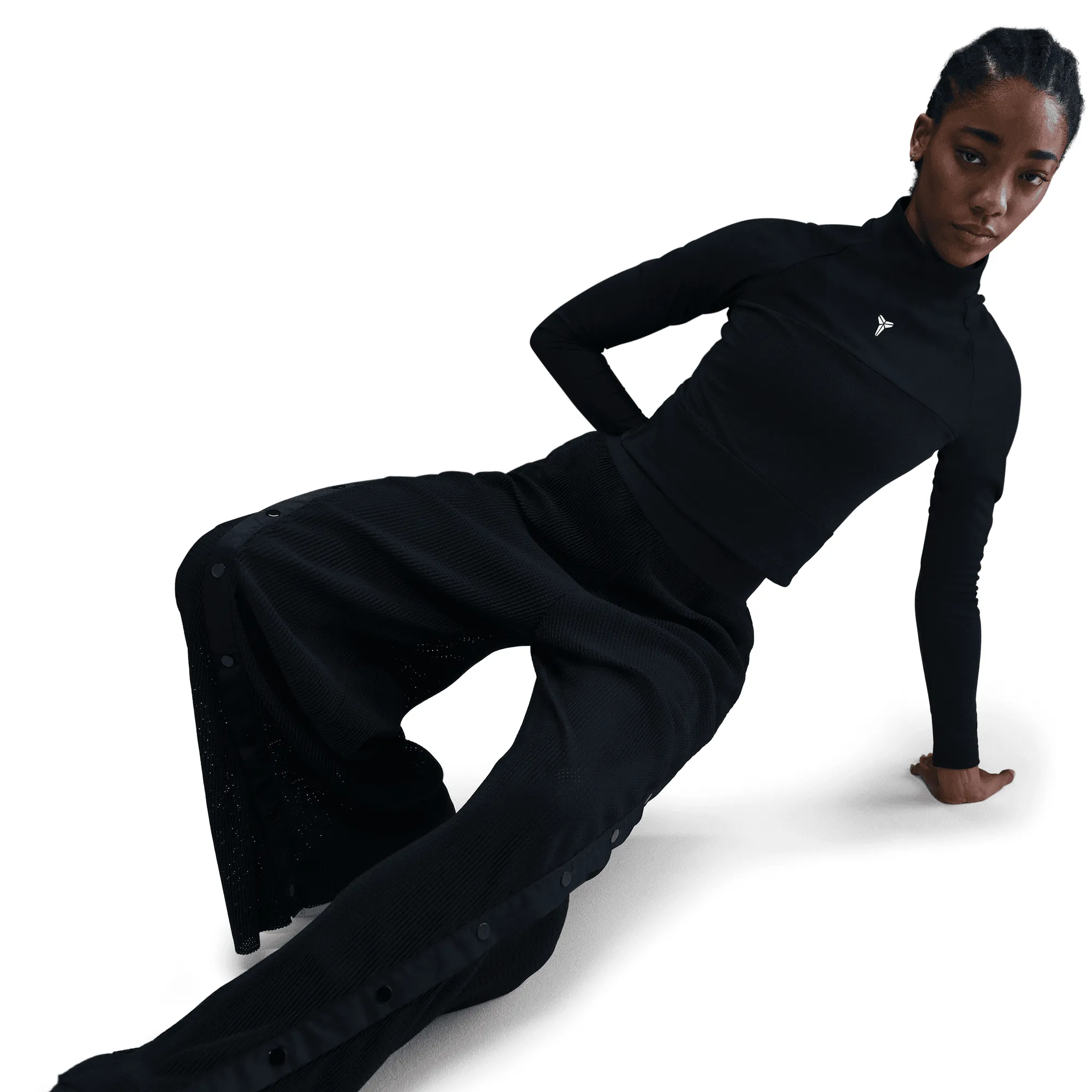 Lake Glow Game Core WMNS KOBE DETAILS PLEATED PANTS - BLACK