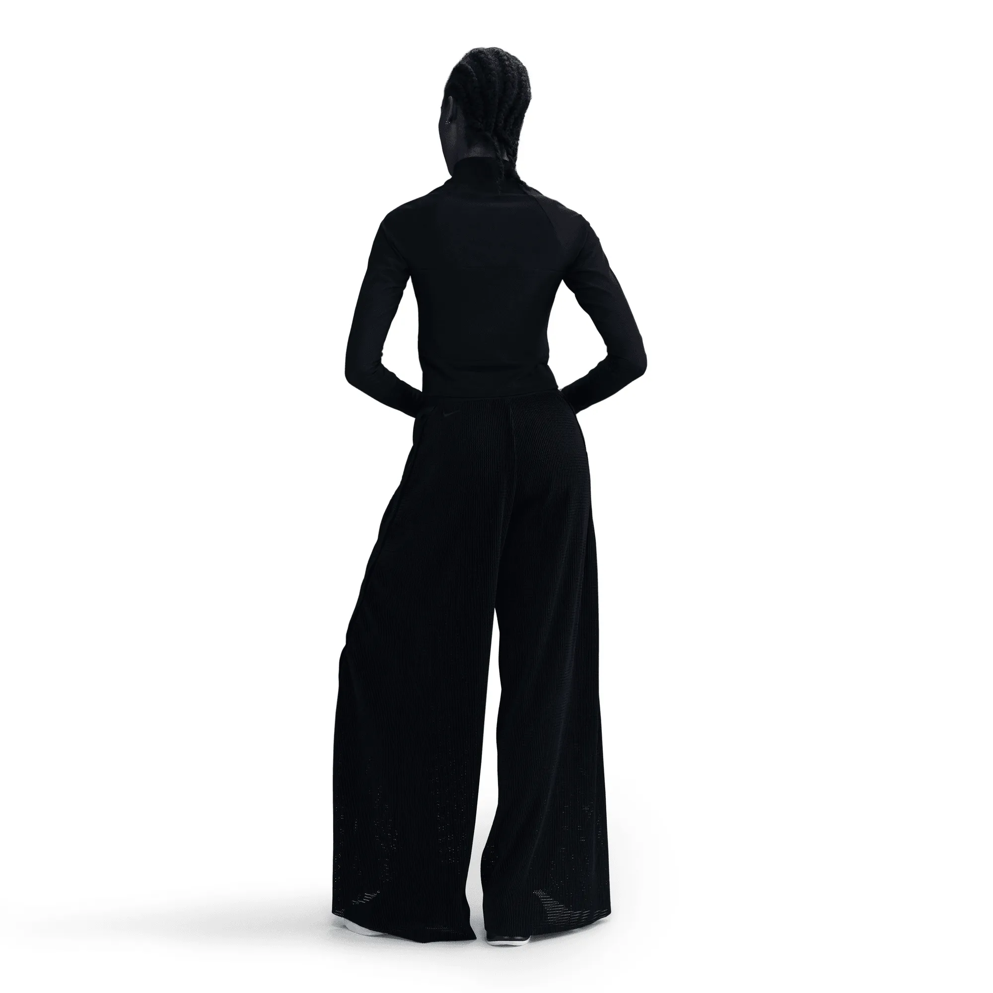 WMNS KOBE DETAILS PLEATED PANTS - BLACK New Day
