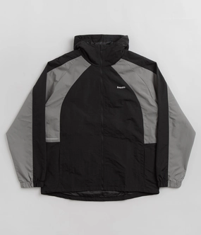 Stretch Knit Fabric construction workers HUF Set Shell Jacket - Black