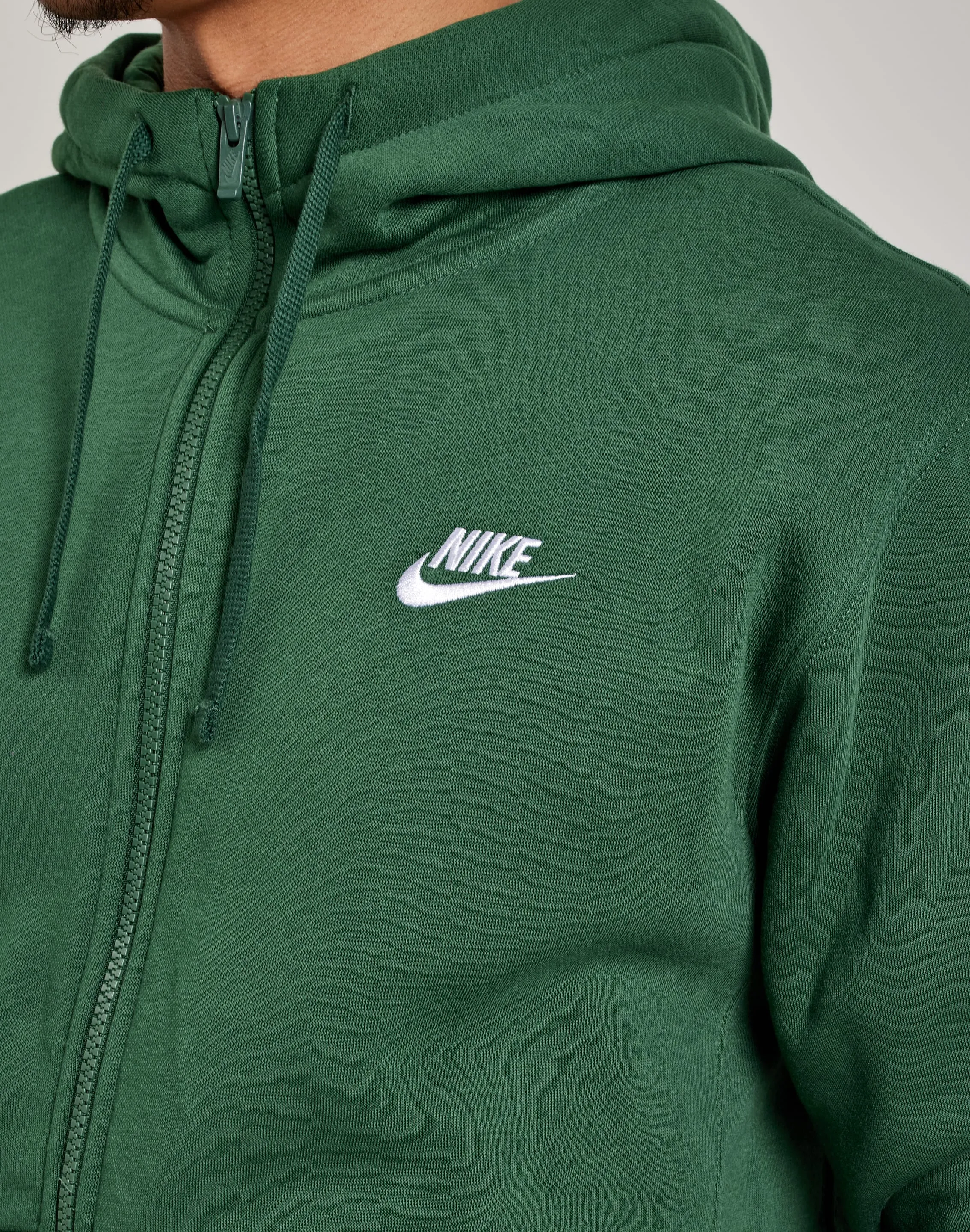 LightweightTextile Nike Club Fleece Full-Zip Hoodie