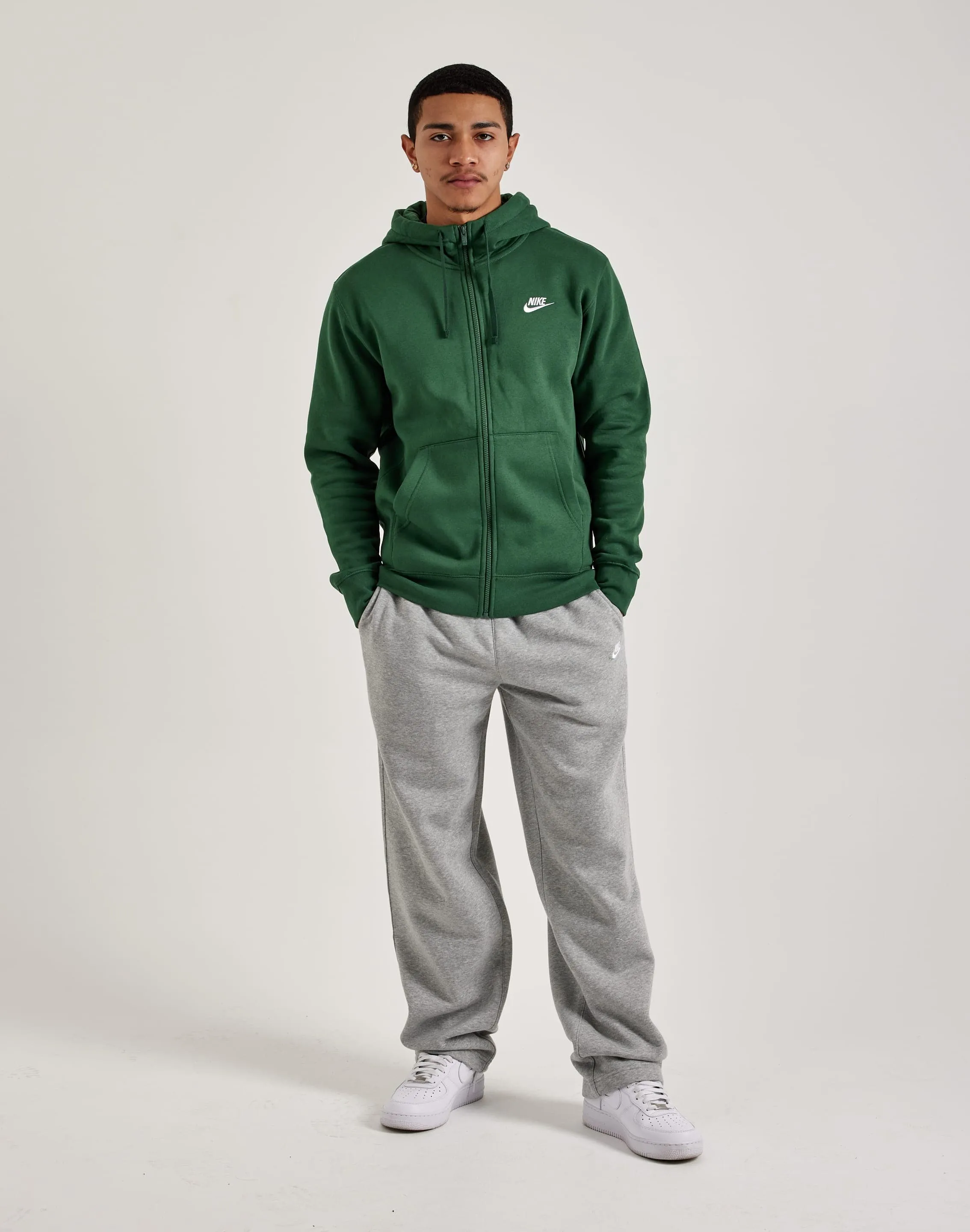 Nike Club Fleece Full-Zip Hoodie Light Flow Rich Tone
