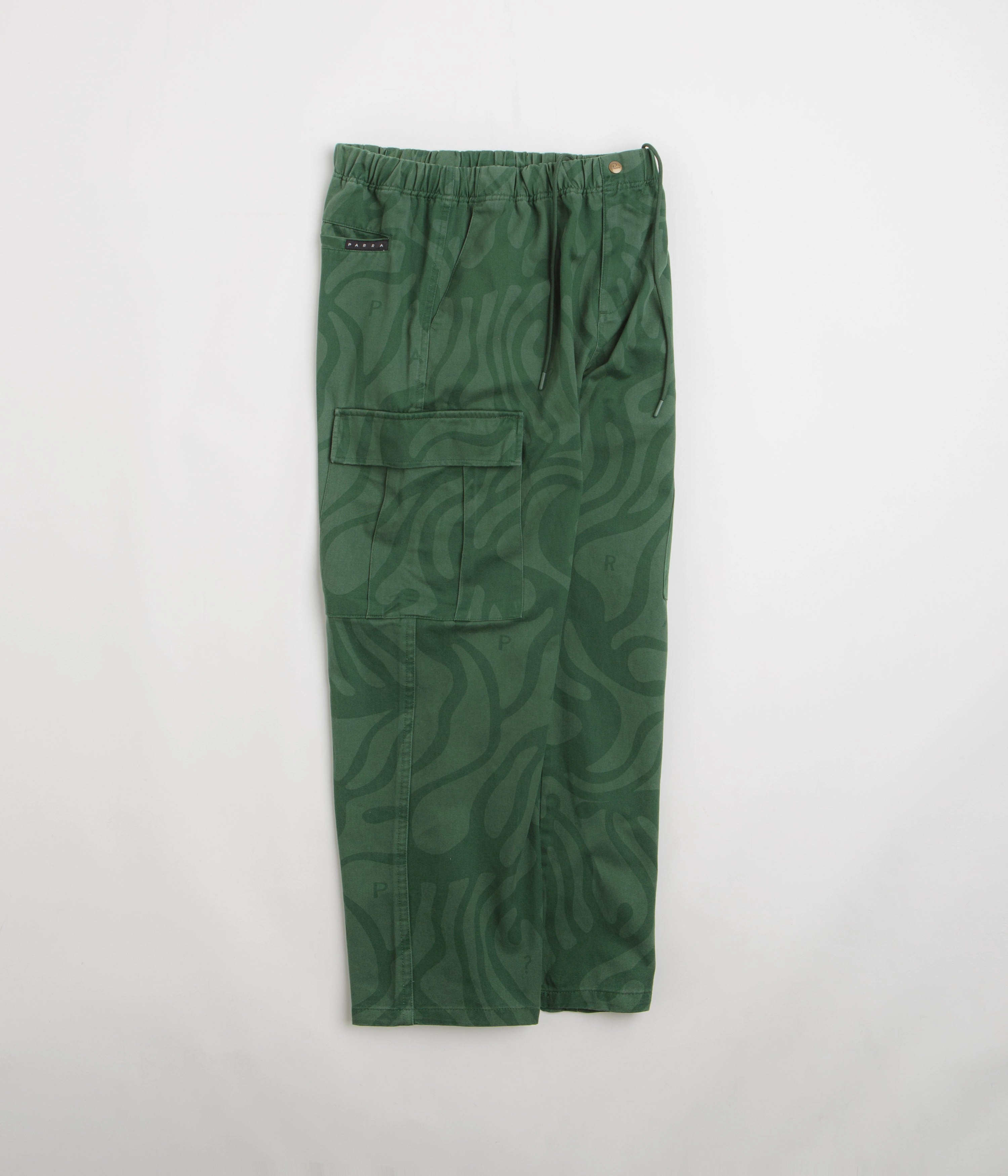 ElasticWaistband Flexible Gusset by Parra The Blob Pants - Washed Green