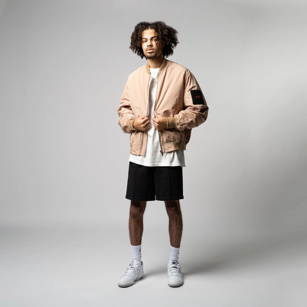 Denim Age 424 Bomber Jacket - Beige