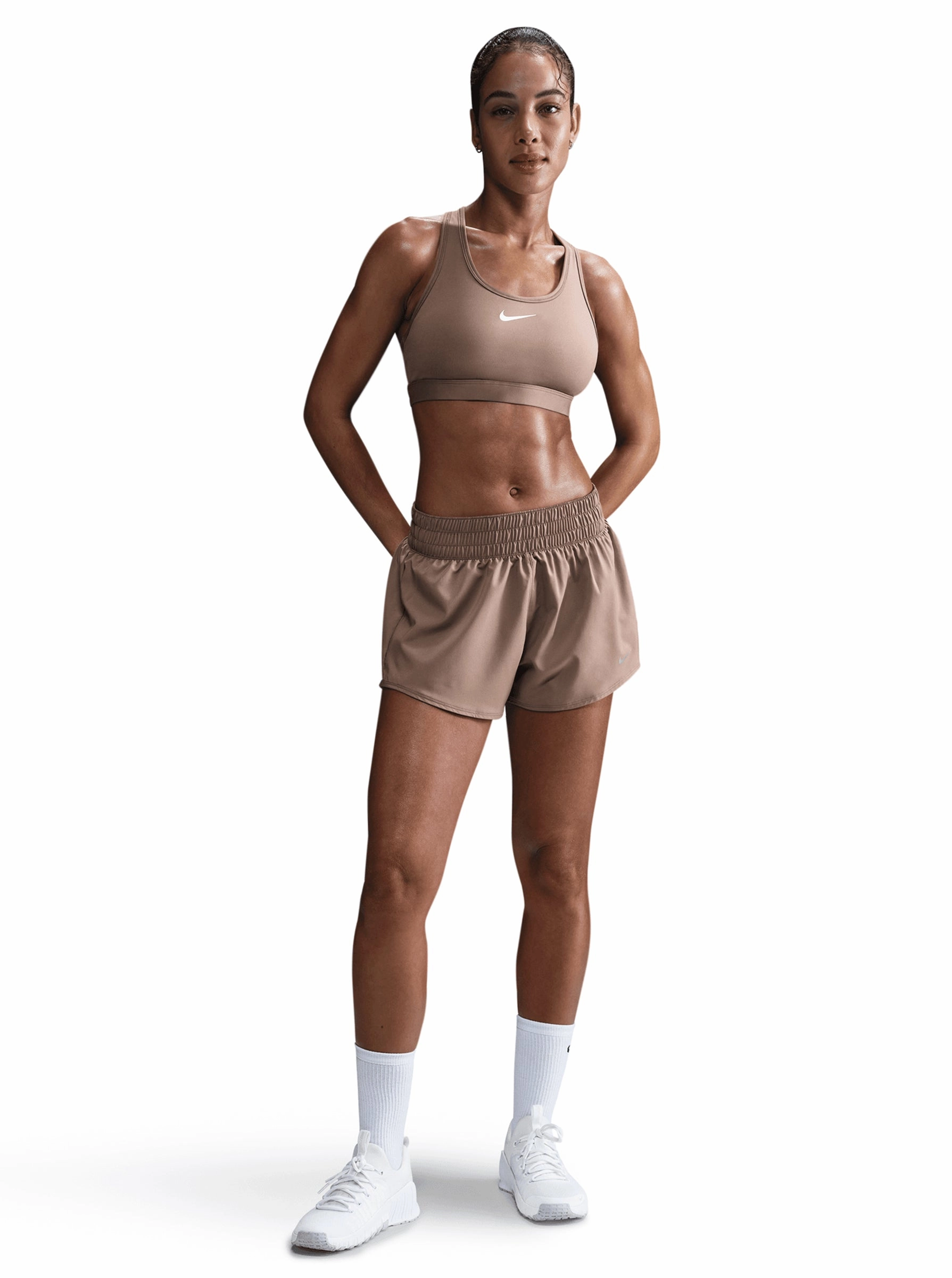 Chafe Resistant Seams stripe design One Dri-FIT Mid-Rise Shorts