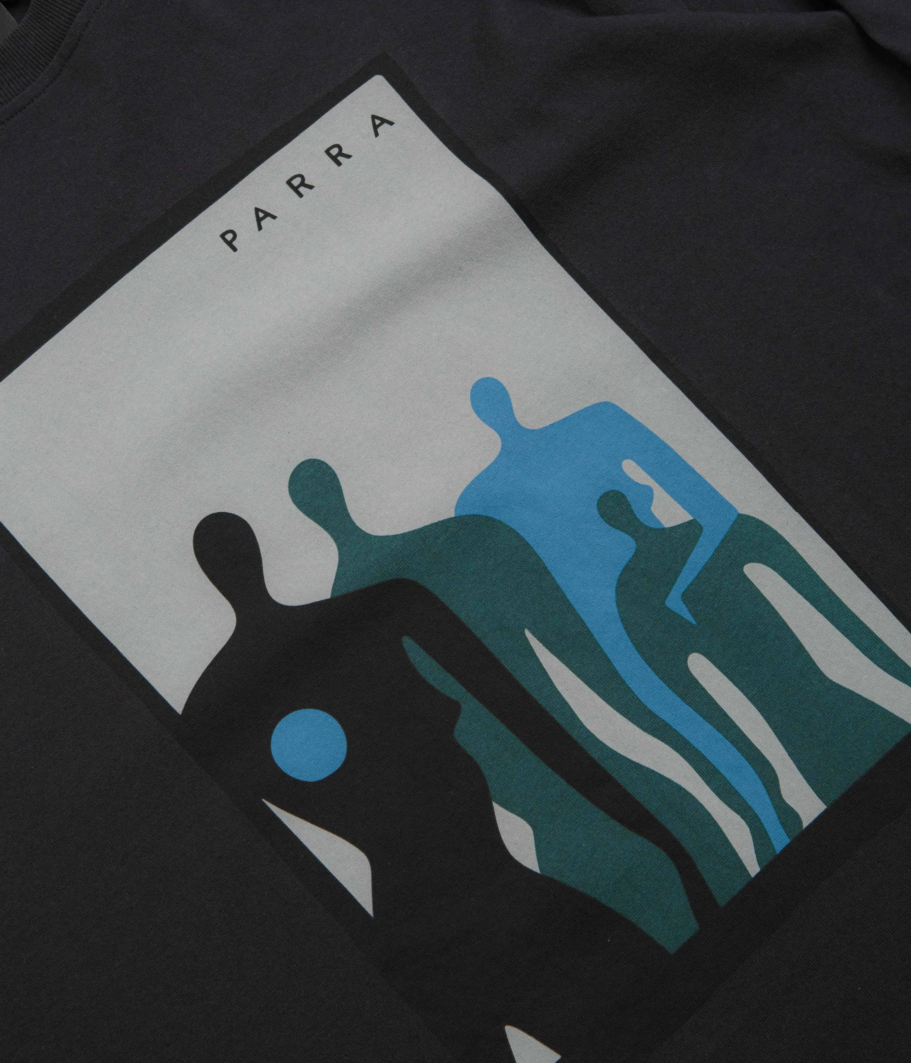 by Parra The Visitors Long Sleeve T-Shirt - Black hidden closure