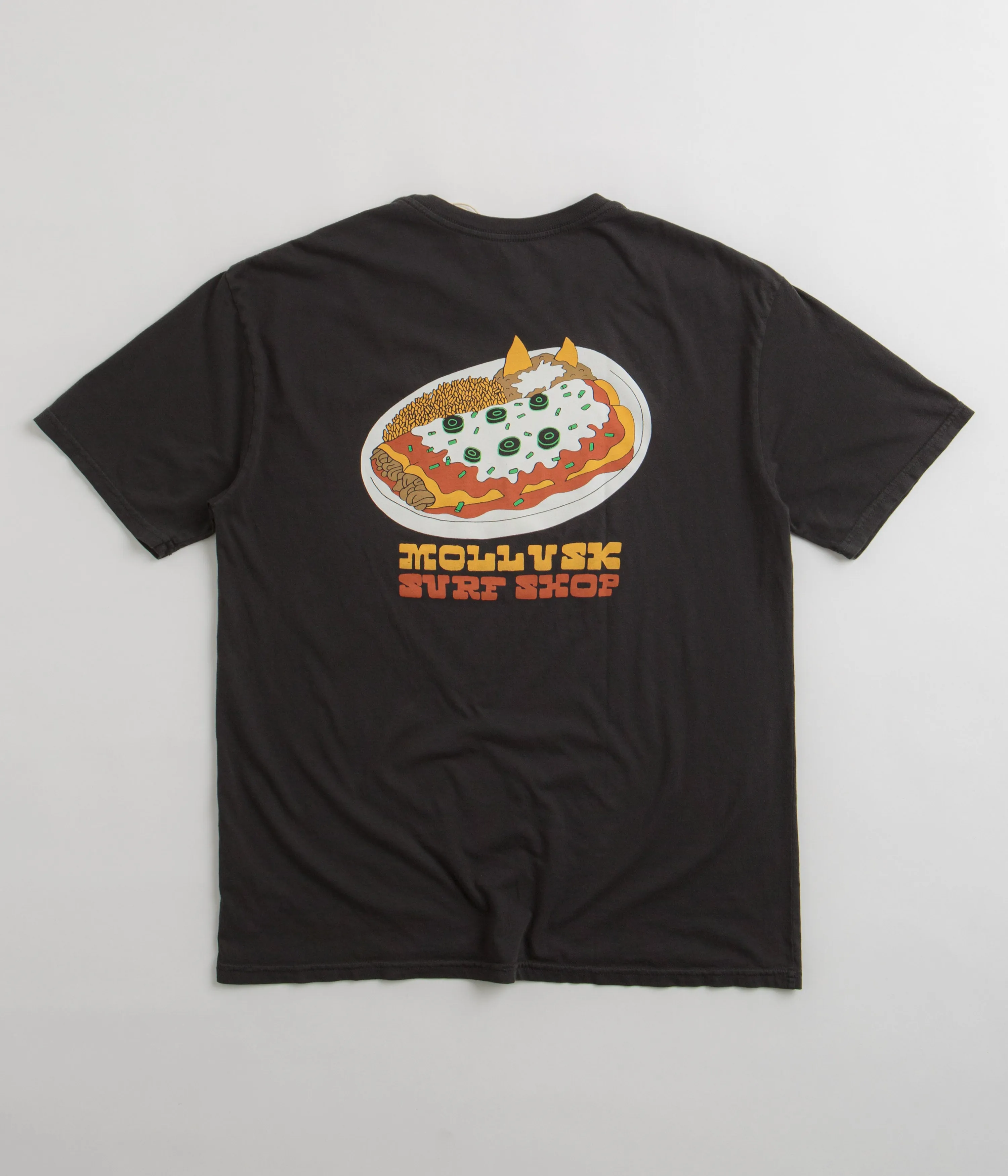 Mollusk Enchilada T-Shirt - Black shirt silhouette