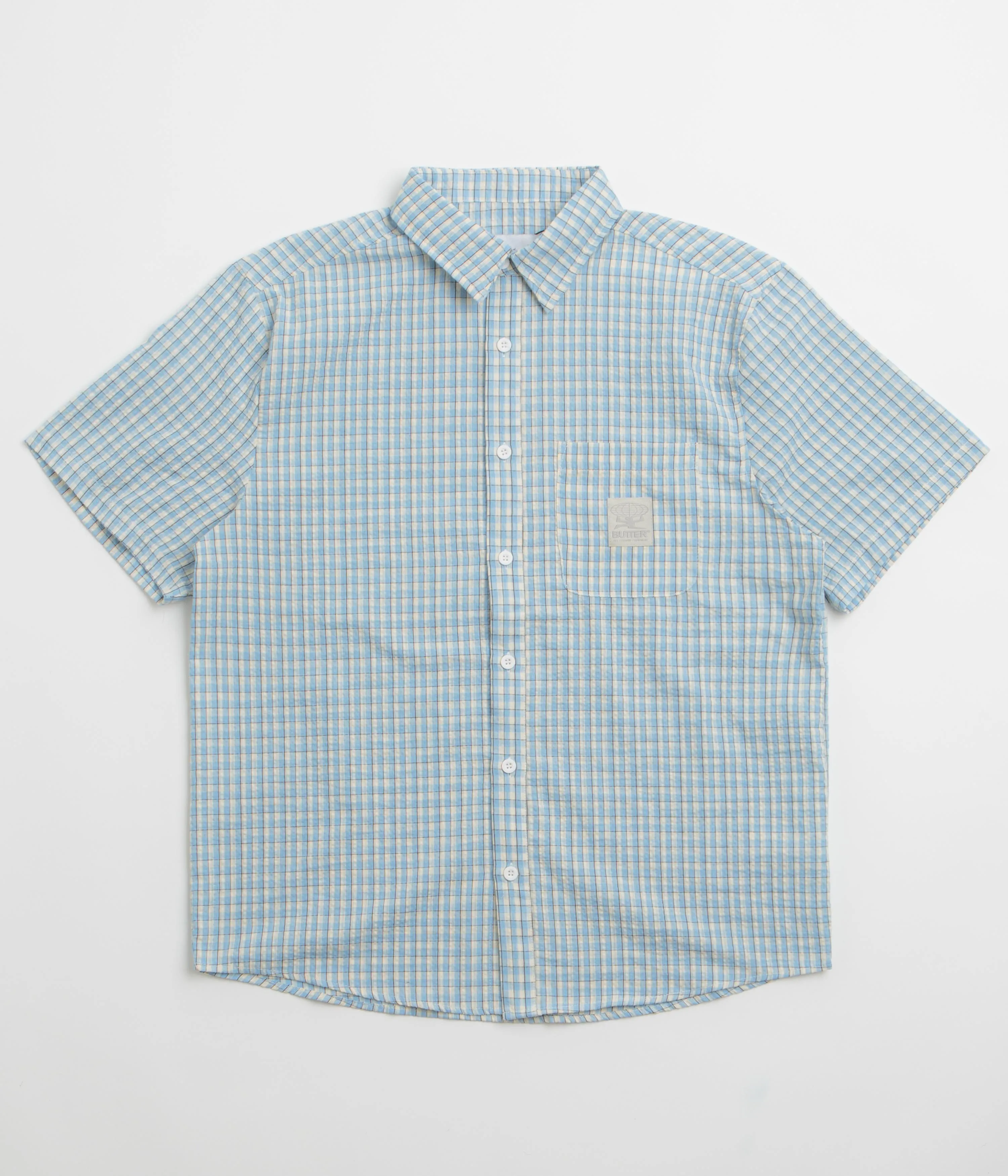 Bold colors Butter Goods Equipment Short Sleeve Shirt - Blue