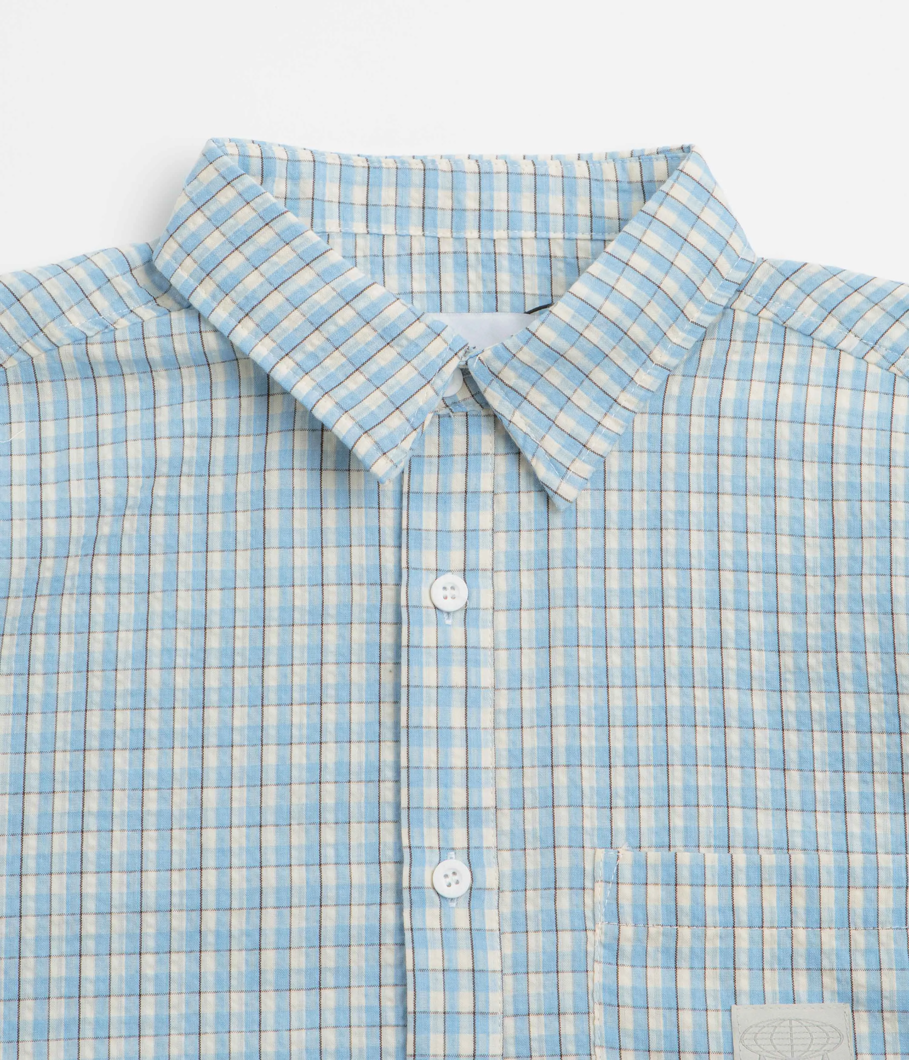 Butter Goods Equipment Short Sleeve Shirt - Blue Business Meeting shopping spree