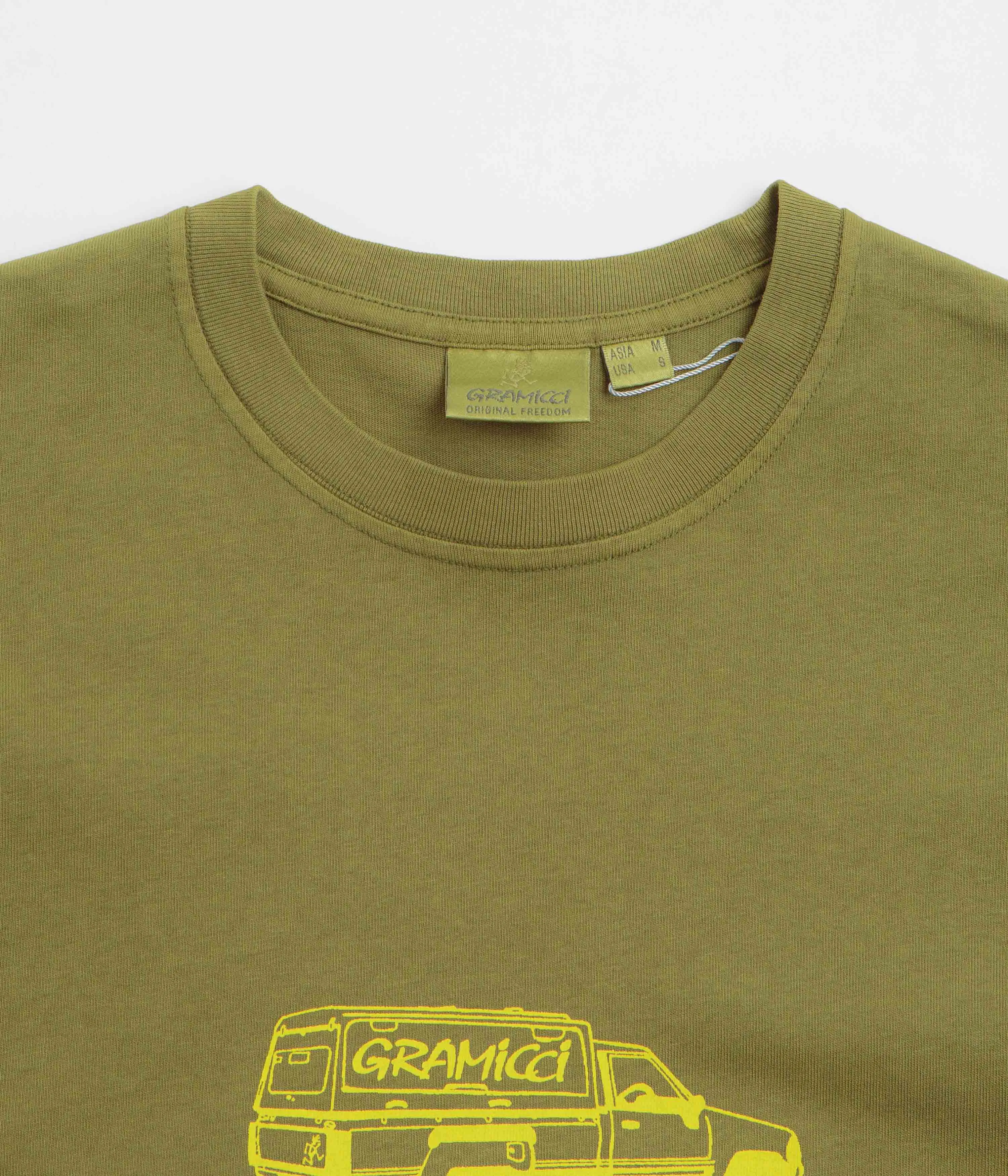 Gramicci Truck T-Shirt - Pistachio Pigment Retro Style