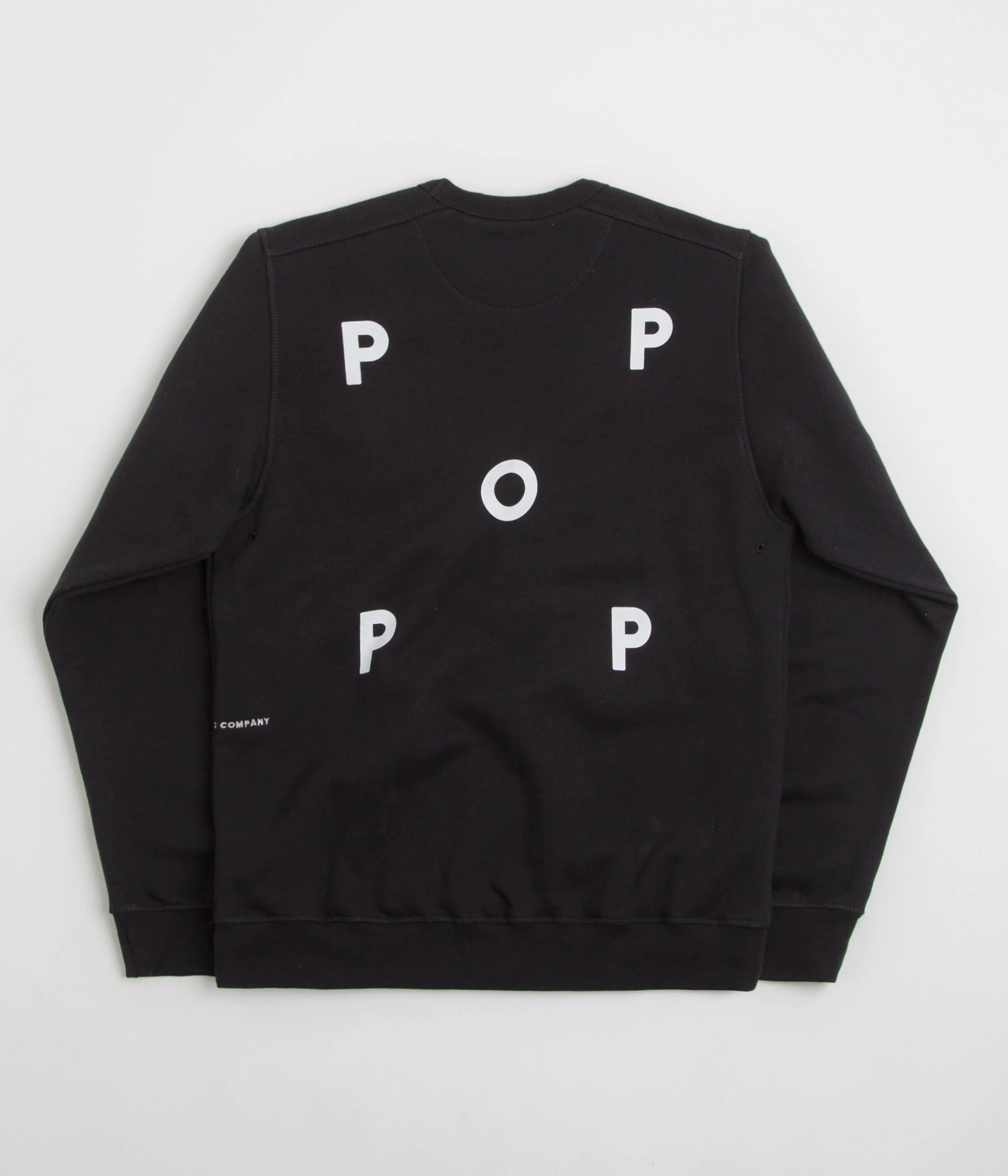 Team Spirit Pop Trading Company Logo Crewneck Sweatshirt - Black / White