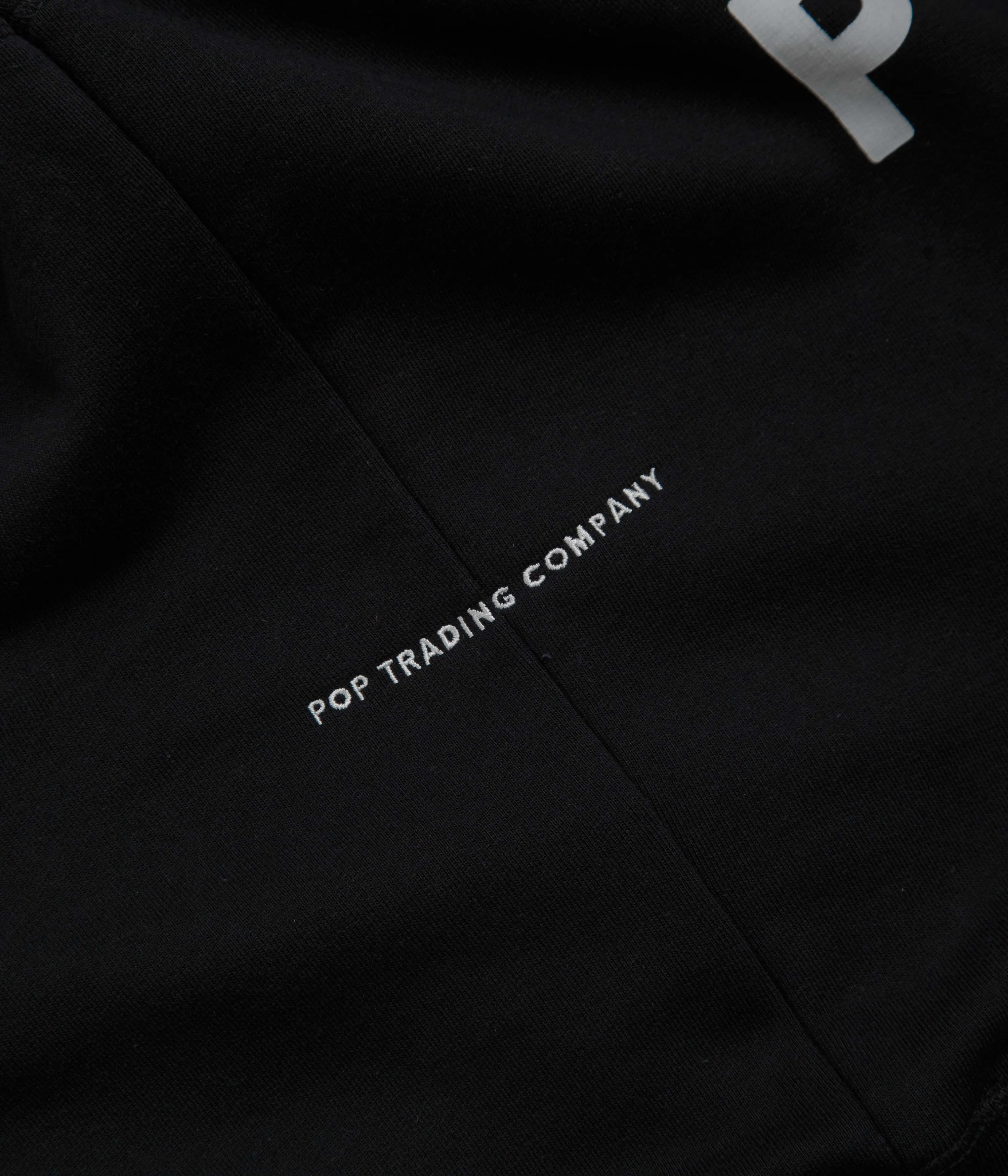 Pop Trading Company Logo Crewneck Sweatshirt - Black / White product abstract mystery