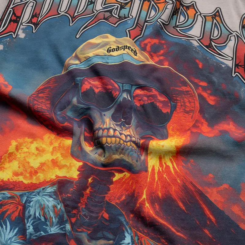 Below knee bus venue Godspeed New York Natural Disaster Tee - Stone Wash