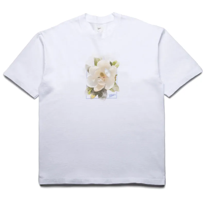 hoodie silhouette henley shirt Politics Magnolia Tee - White
