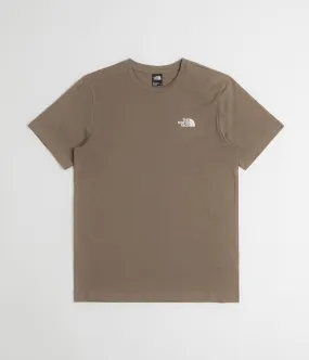 surfing event The North Face Simple Dome T-Shirt - Mocha Brown