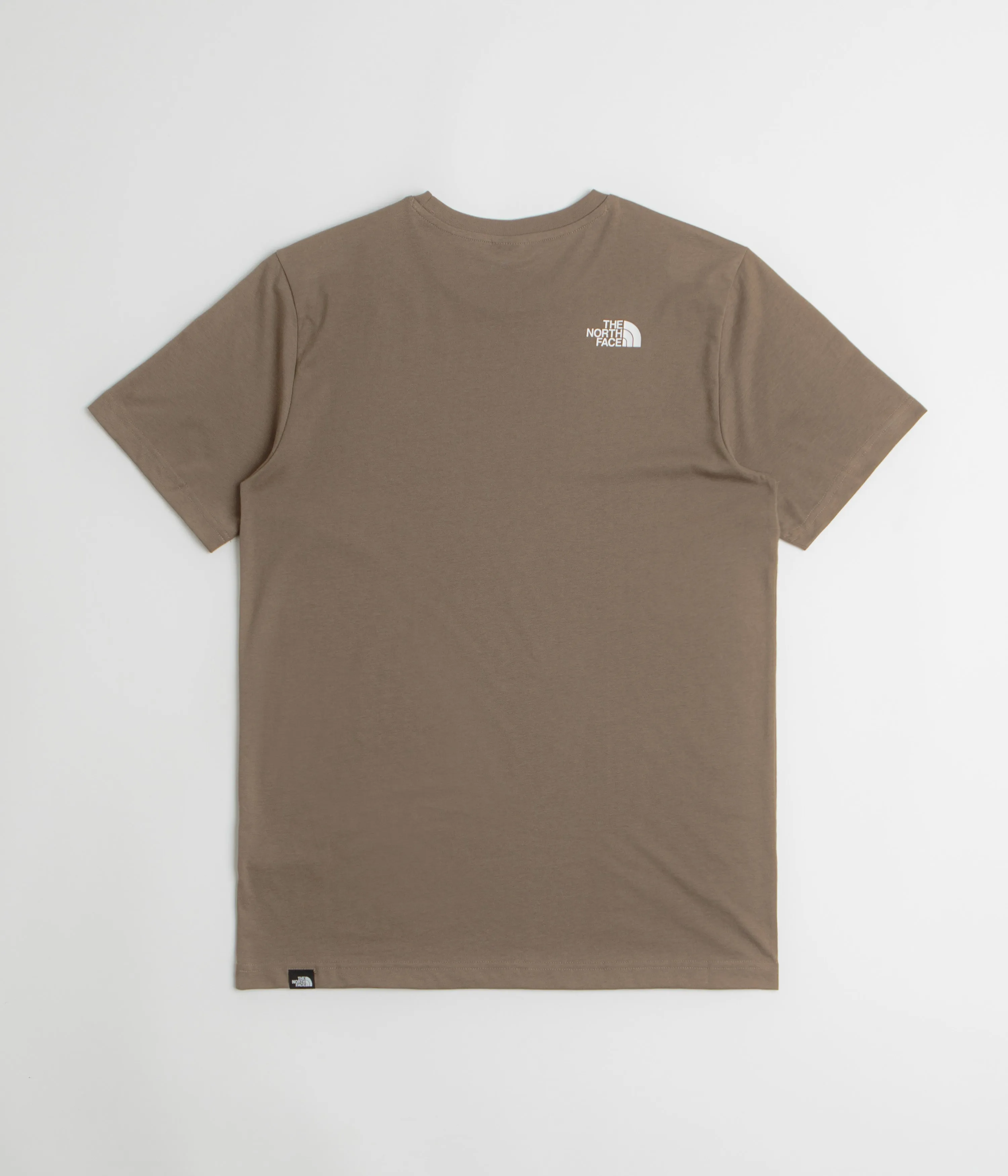 The North Face Simple Dome T-Shirt - Mocha Brown Square Neck