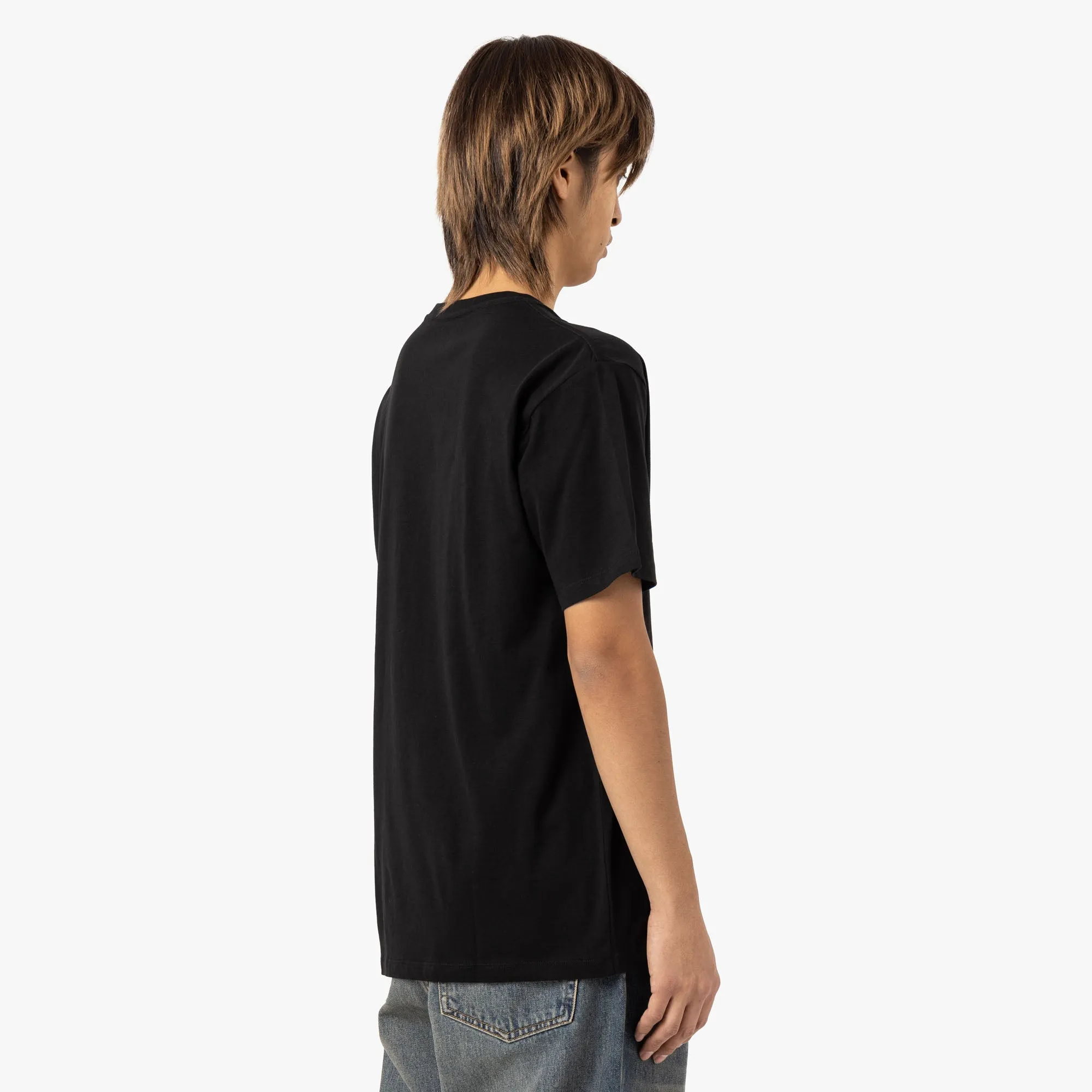 Saturdays NYC Miller Standard T-Shirt / Black retro hem Minimalist Pocket Placement