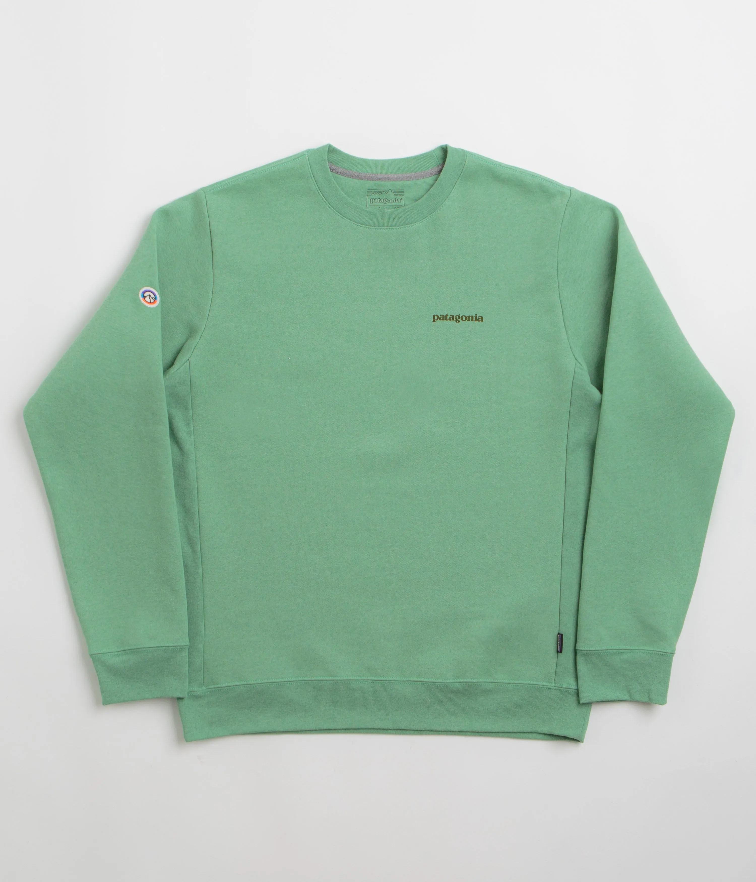 Patagonia Fitz Roy Icon Uprisal Crewneck Sweatshirt - Ellwood Green Core Sporty