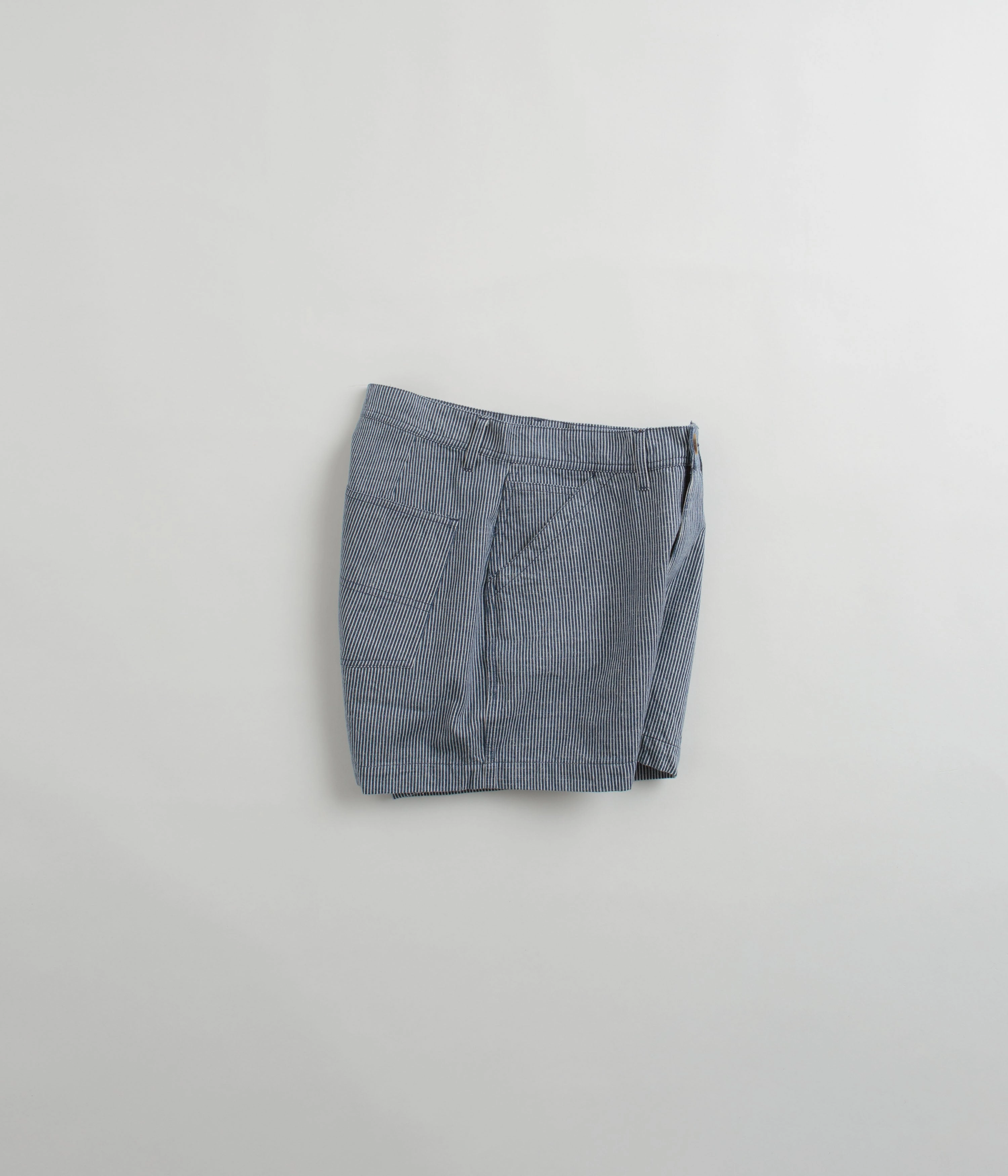 Abrasion Dispersing Weave Friction Reducing Lining Mollusk Womens Painter Shorts - Railroad Stripe