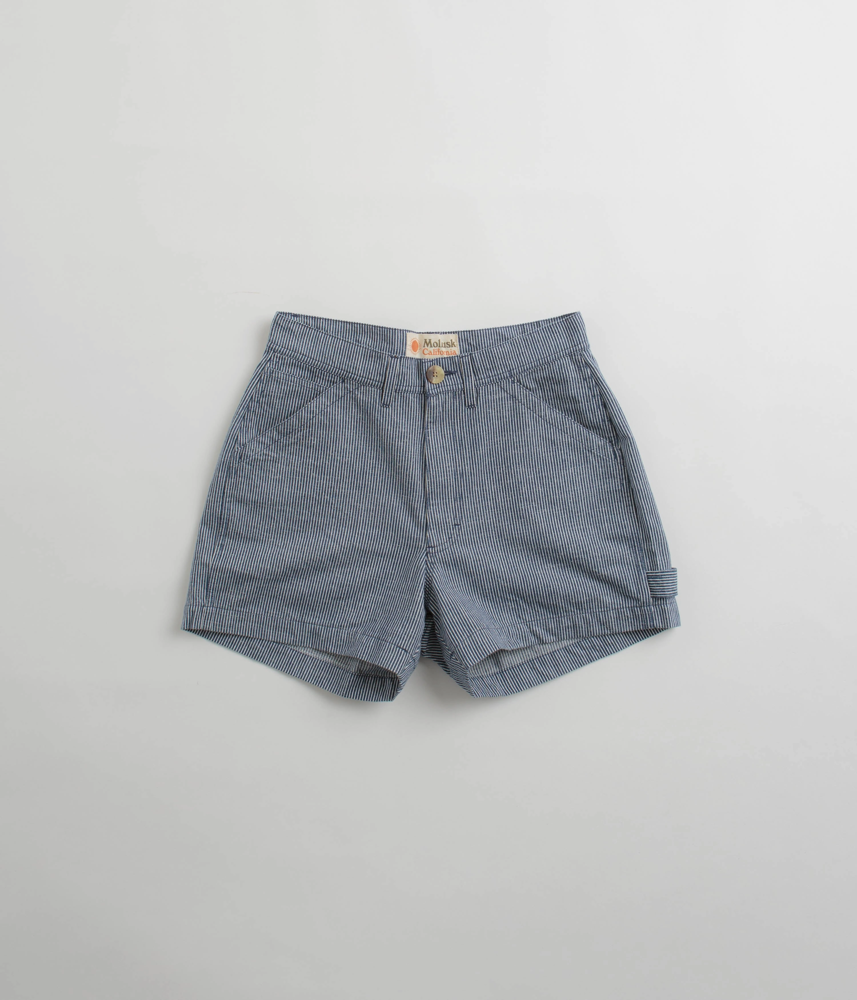 Mollusk Womens Painter Shorts - Railroad Stripe Reflective Safety Detailing