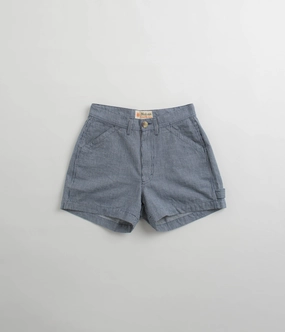 Mollusk Womens Painter Shorts - Railroad Stripe Reflective Safety Detailing