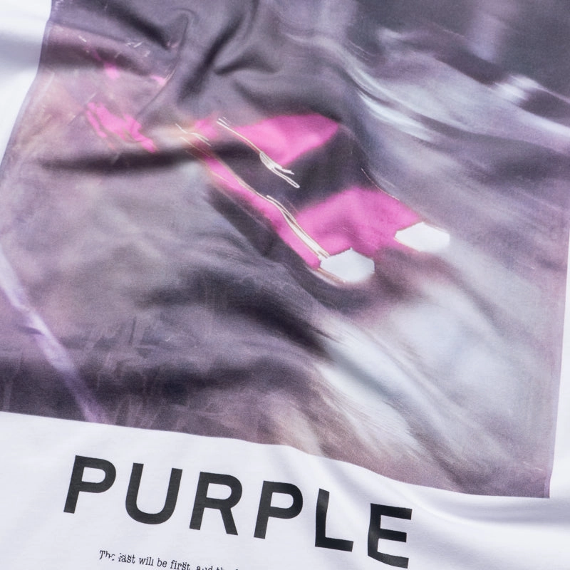running venue Purple Brand Speed Tee - White