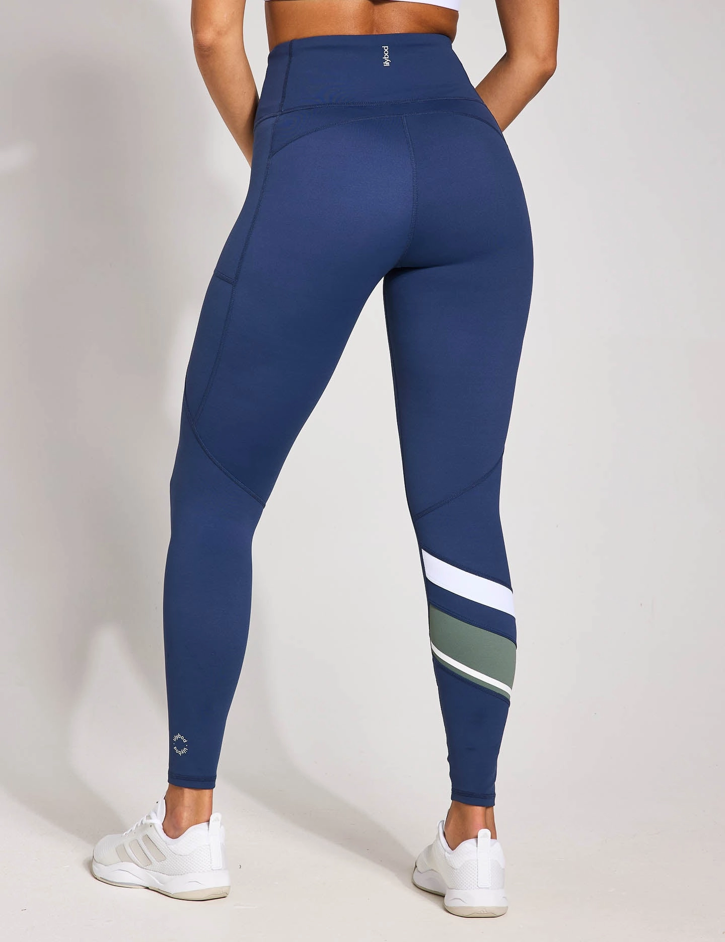 Stay Dry Limitless Legging - Navy-Green-White