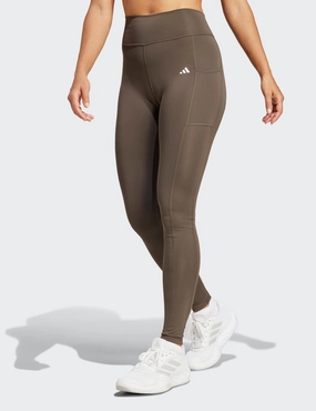 Optime Full-Length Leggings - Shadow Olive Double Layer Minimalist Style Breathable fabric