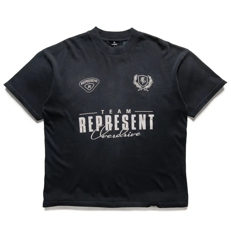 romper silhouette Represent World Championship Tee - Stained Black
