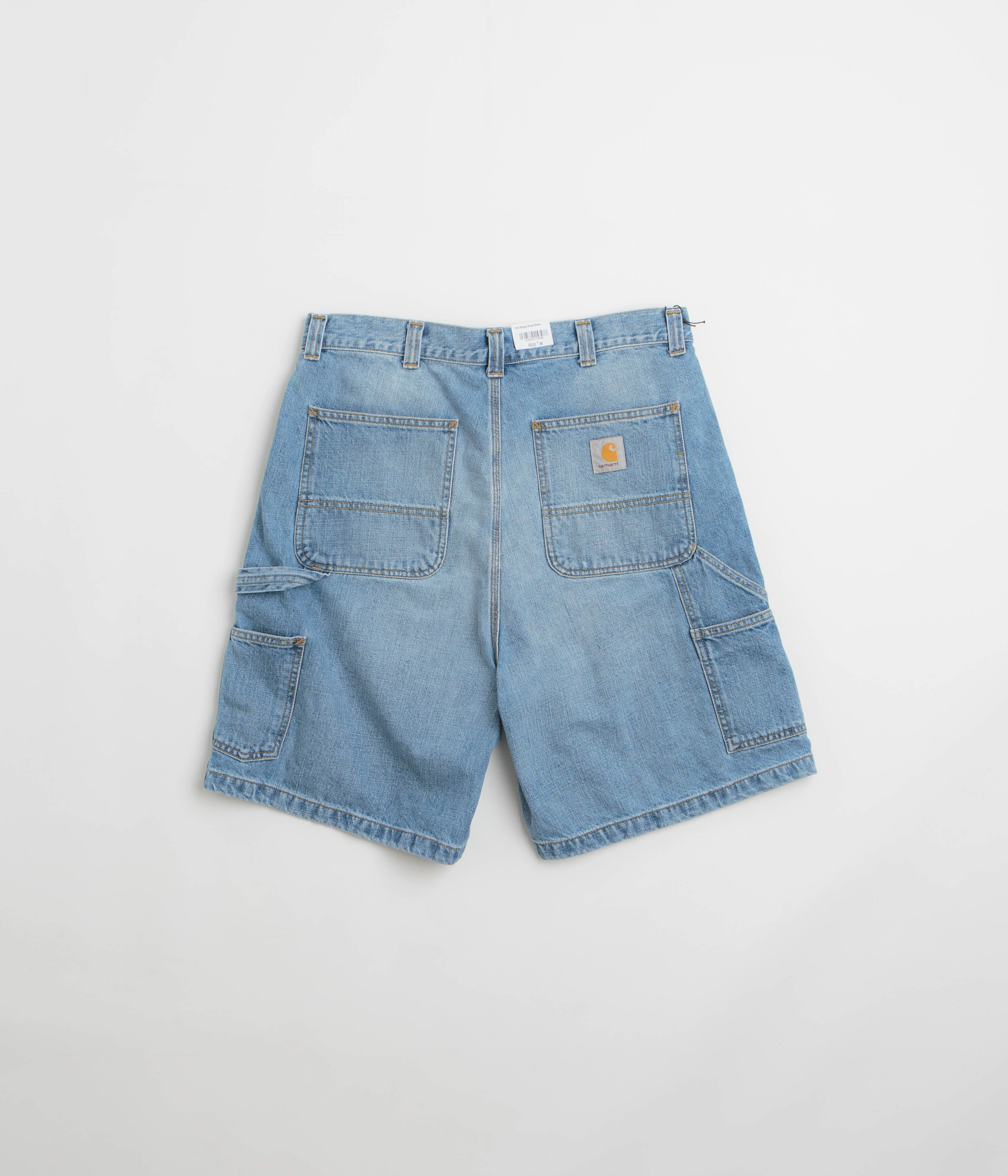 Carhartt OG Single Knee Shorts - Blue Burst Washed Flexible Material
