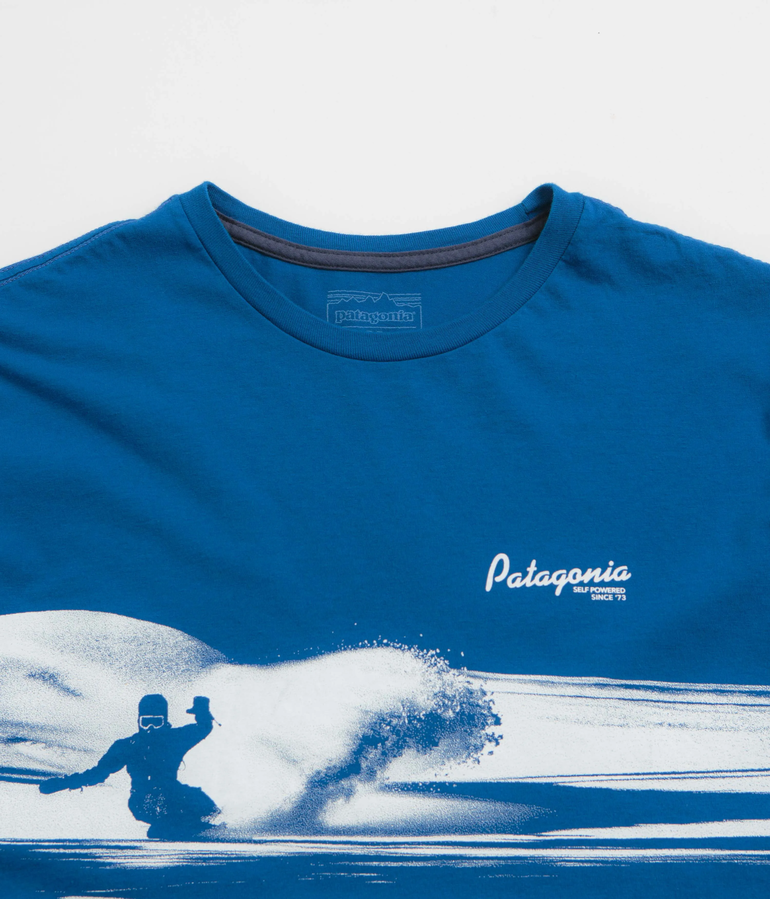 Patagonia Self-Power Organic T-Shirt - Endless Blue Thermoregulating Technology Home Wear