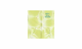 Sun Faded French Logo Zip Up Hoodie "Lime Green"