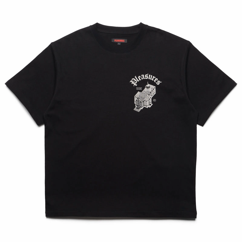 Pleasures Chapel Heavyweight Tee - Black Classic