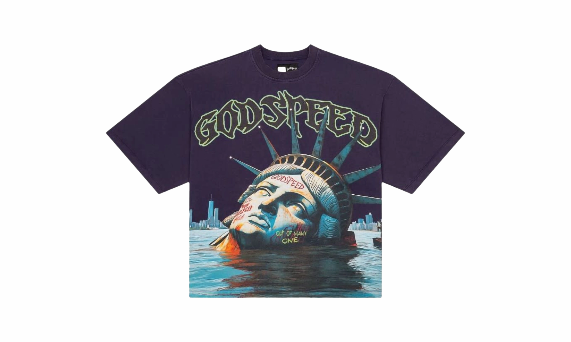 HighElasticity Fiber Sunken Liberty T-Shirt "Navy"